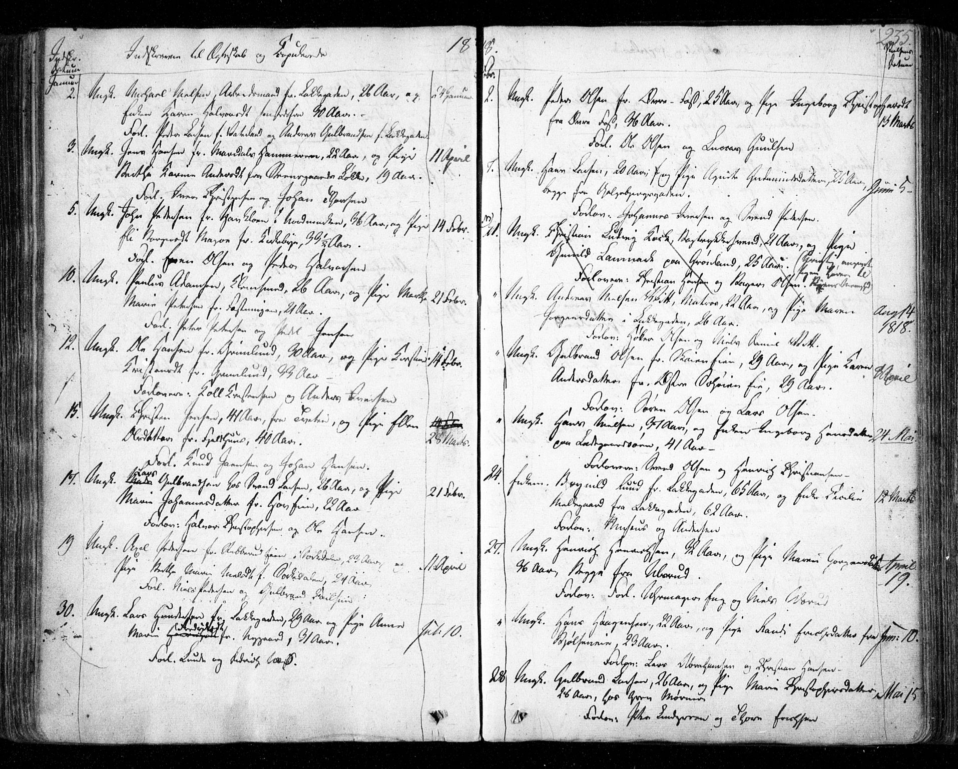 Aker prestekontor kirkebøker, SAO/A-10861/F/L0011: Parish register (official) no. 11, 1810-1819, p. 235