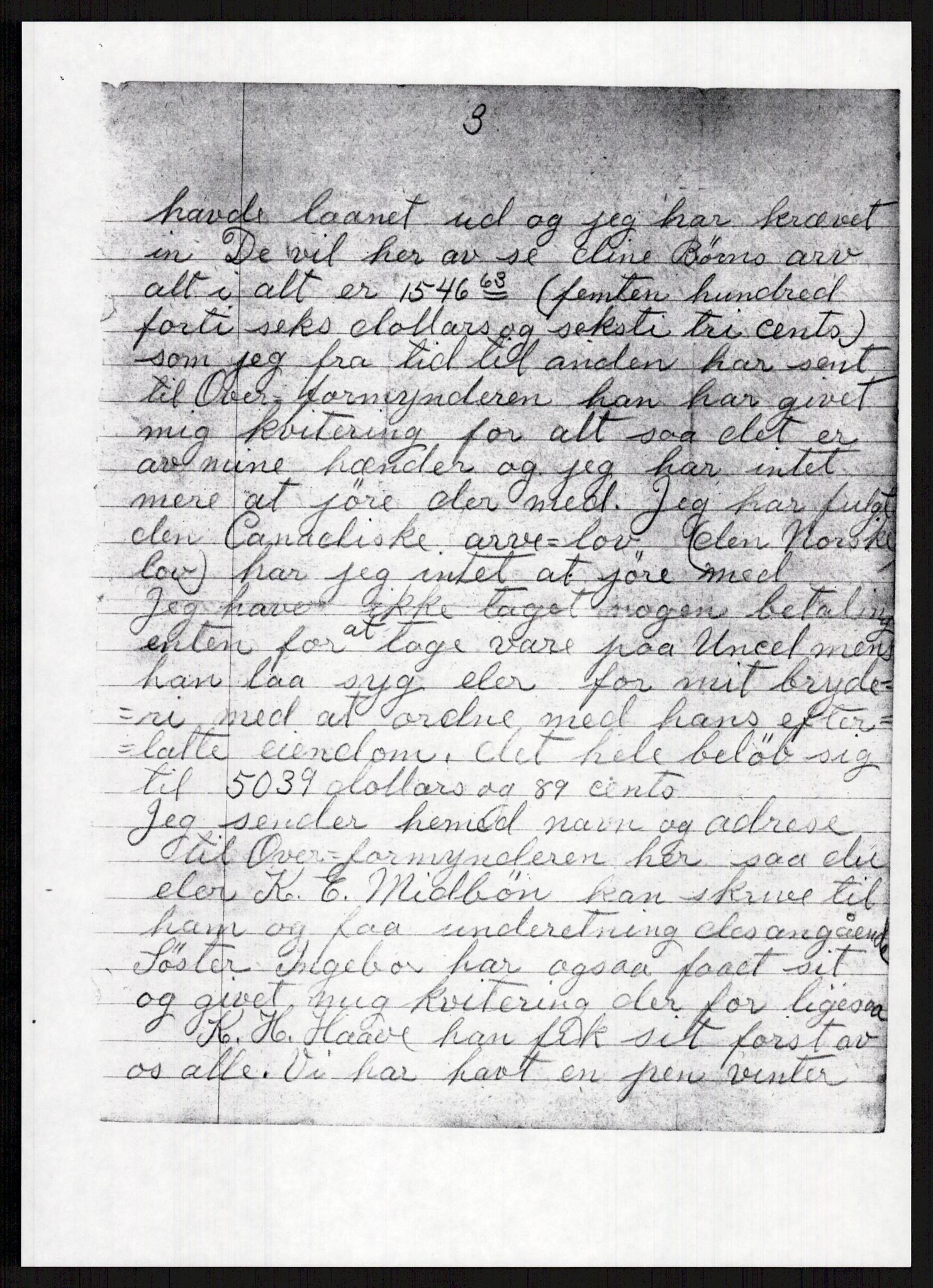 Samlinger til kildeutgivelse, Amerikabrevene, AV/RA-EA-4057/F/L0024: Innlån fra Telemark: Gunleiksrud - Willard, 1838-1914, p. 287