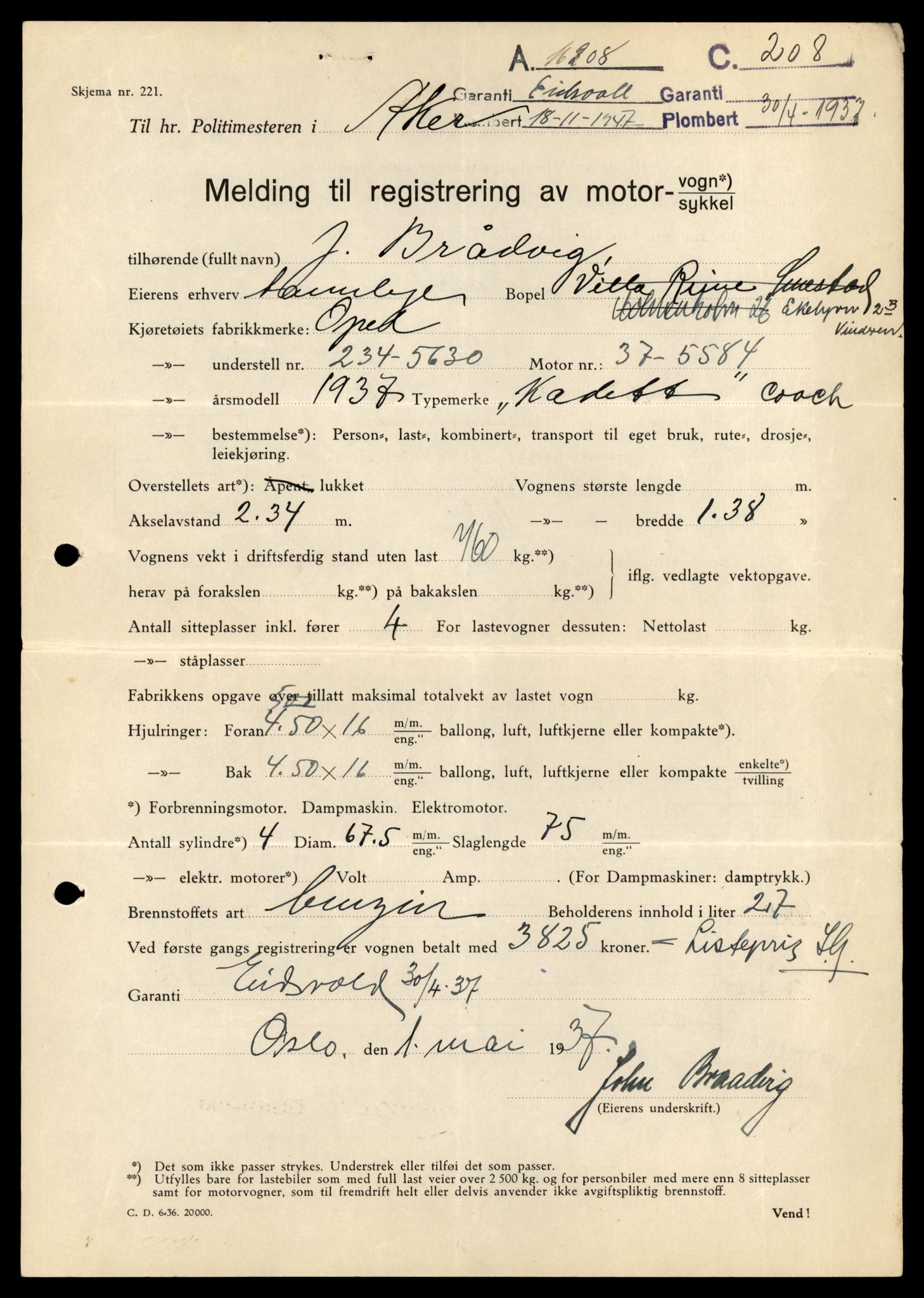 Møre og Romsdal vegkontor - Ålesund trafikkstasjon, AV/SAT-A-4099/F/Fe/L0044: Registreringskort for kjøretøy T 14205 - T 14319, 1927-1998, p. 2755