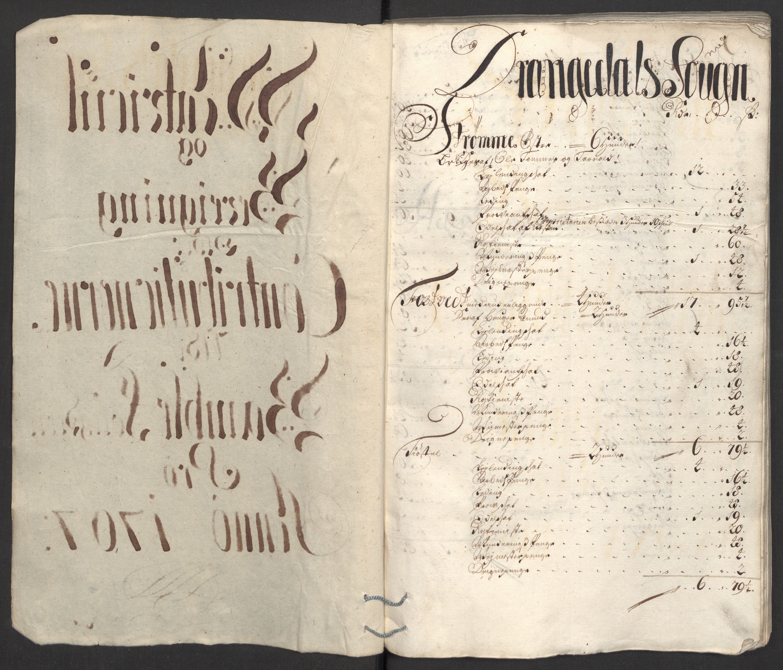 Rentekammeret inntil 1814, Reviderte regnskaper, Fogderegnskap, RA/EA-4092/R36/L2117: Fogderegnskap Øvre og Nedre Telemark og Bamble, 1707, p. 314