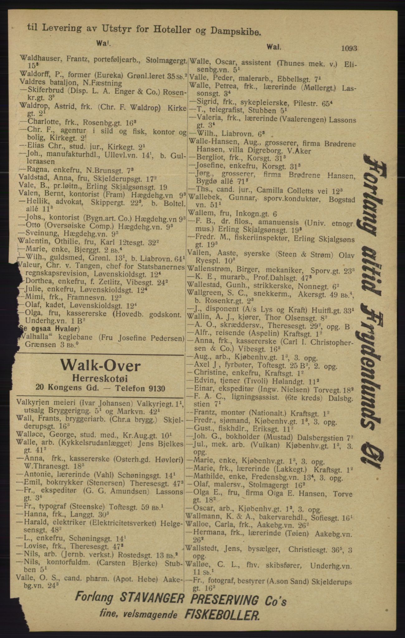 Kristiania/Oslo adressebok, PUBL/-, 1913, p. 1105