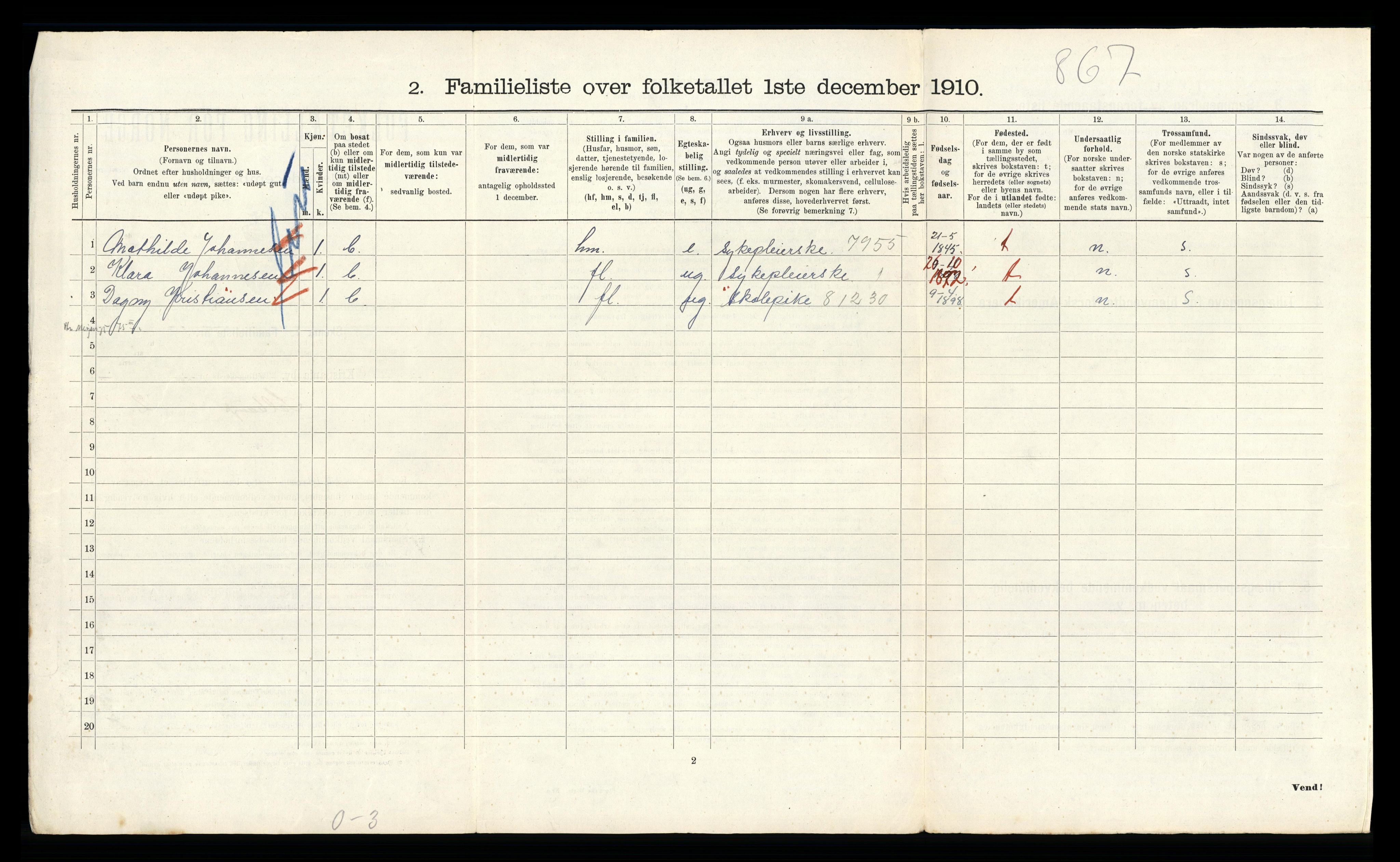 RA, 1910 census for Kristiania, 1910, p. 94866