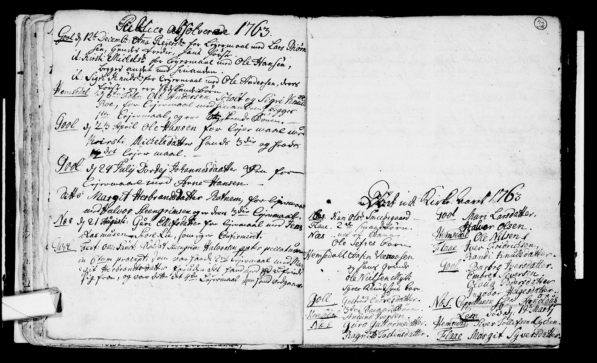 Nes kirkebøker, SAKO/A-236/F/Fa/L0003: Parish register (official) no. 3, 1760-1764, p. 32