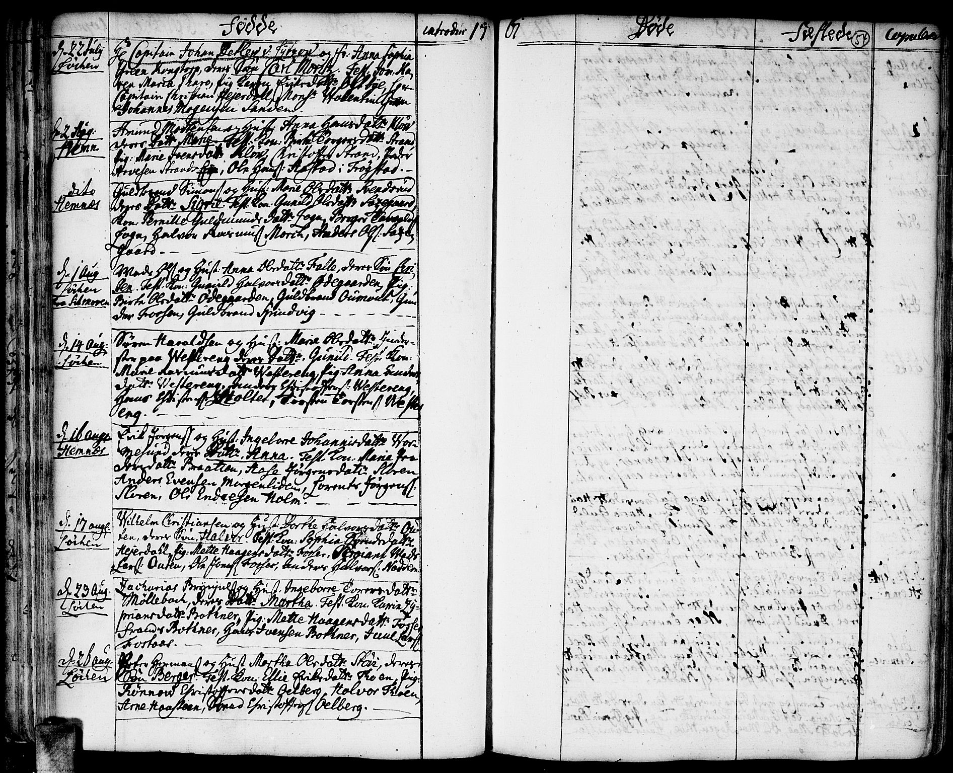 Høland prestekontor Kirkebøker, SAO/A-10346a/F/Fa/L0004: Parish register (official) no. I 4, 1757-1780, p. 54