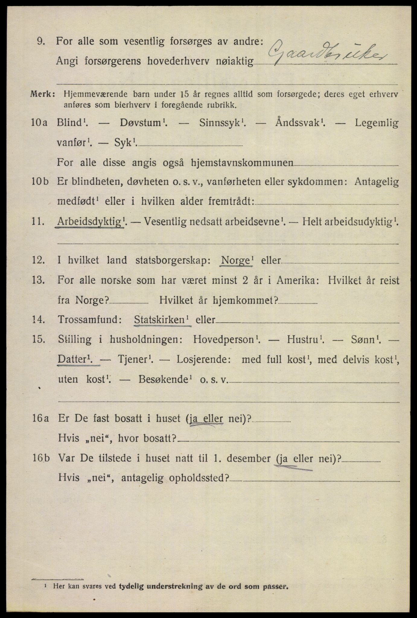 SAKO, 1920 census for Hemsedal, 1920, p. 2355