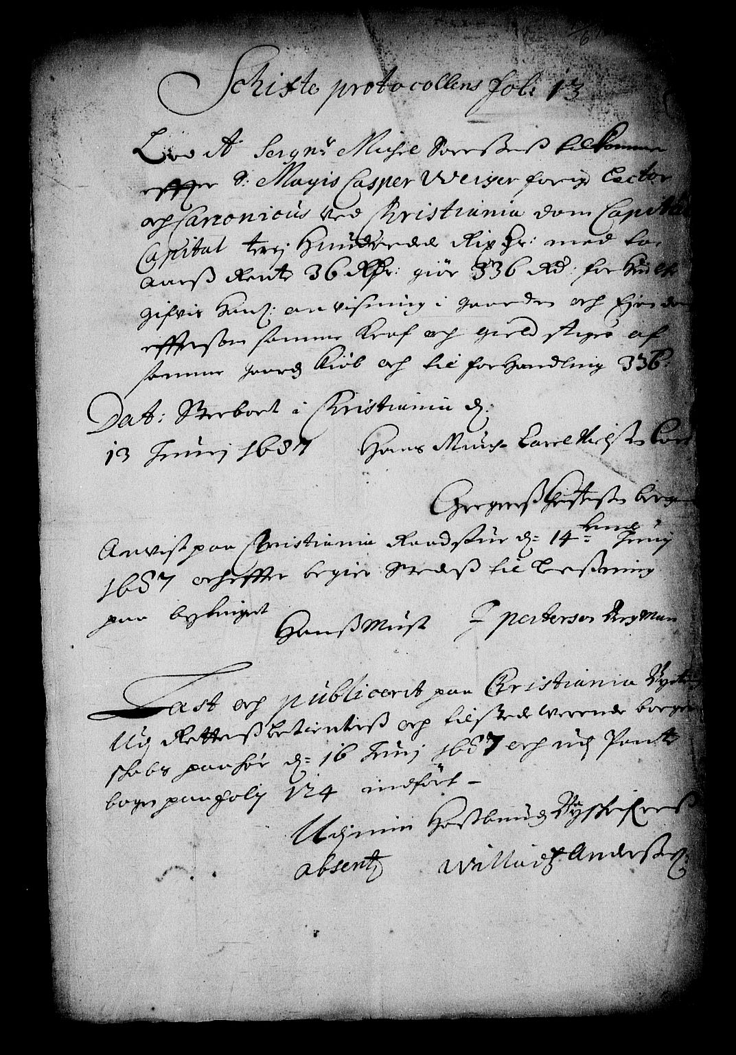 Stattholderembetet 1572-1771, RA/EA-2870/Af/L0002: Avskrifter av vedlegg til originale supplikker, nummerert i samsvar med supplikkbøkene, 1687-1689, p. 114