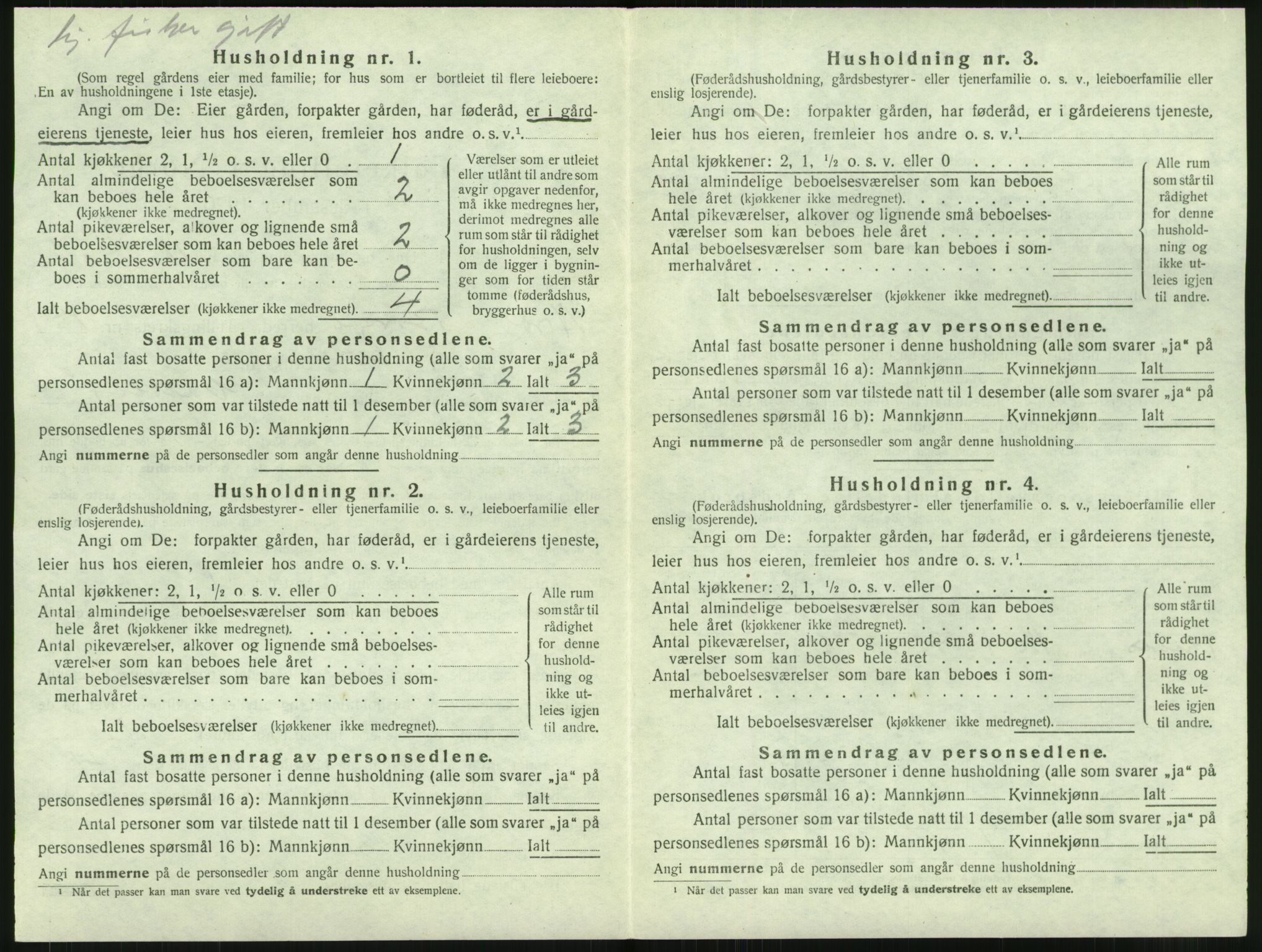 SAT, 1920 census for Borge, 1920, p. 1454