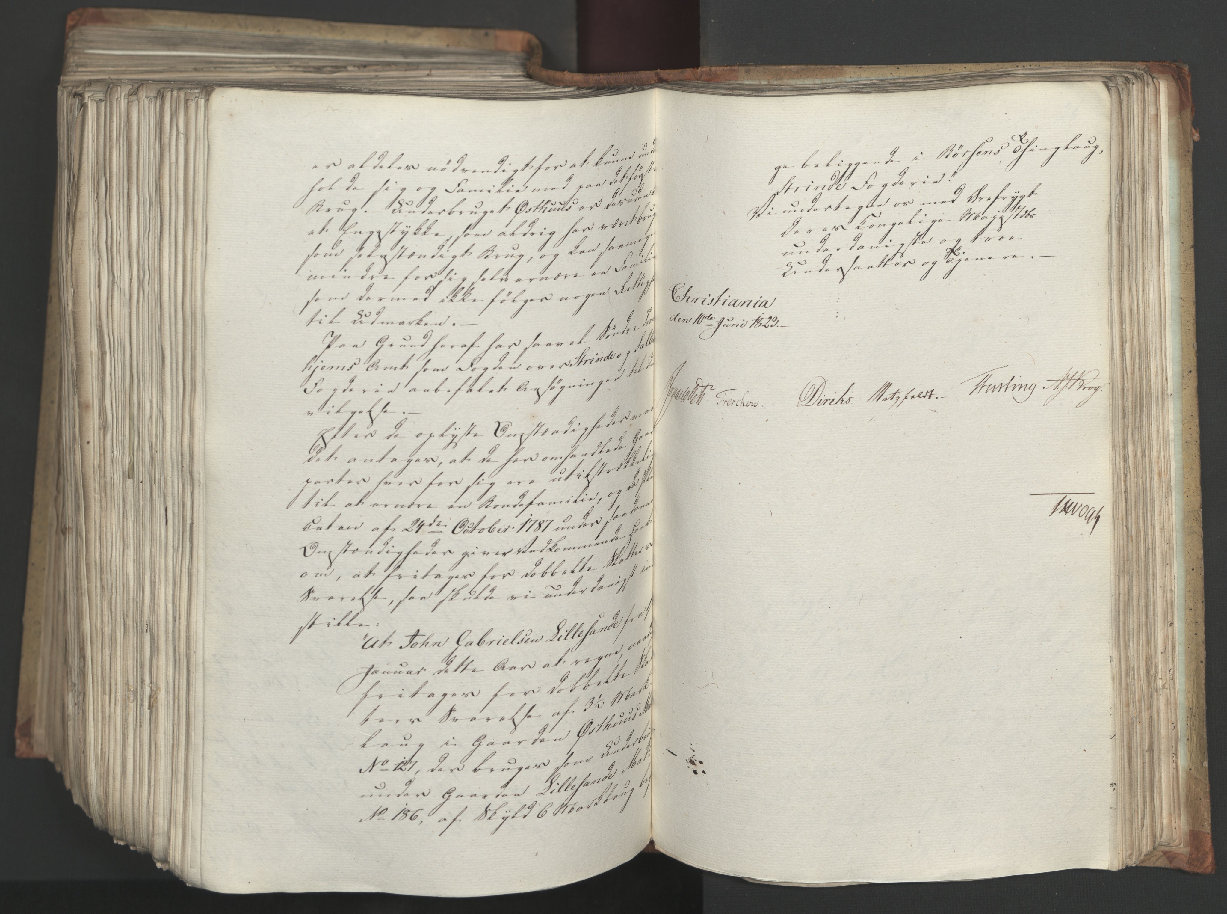 Statsrådsavdelingen i Stockholm, AV/RA-S-1003/D/Da/L0034: Regjeringsinnstillinger nr. 275-540, 1823, p. 587