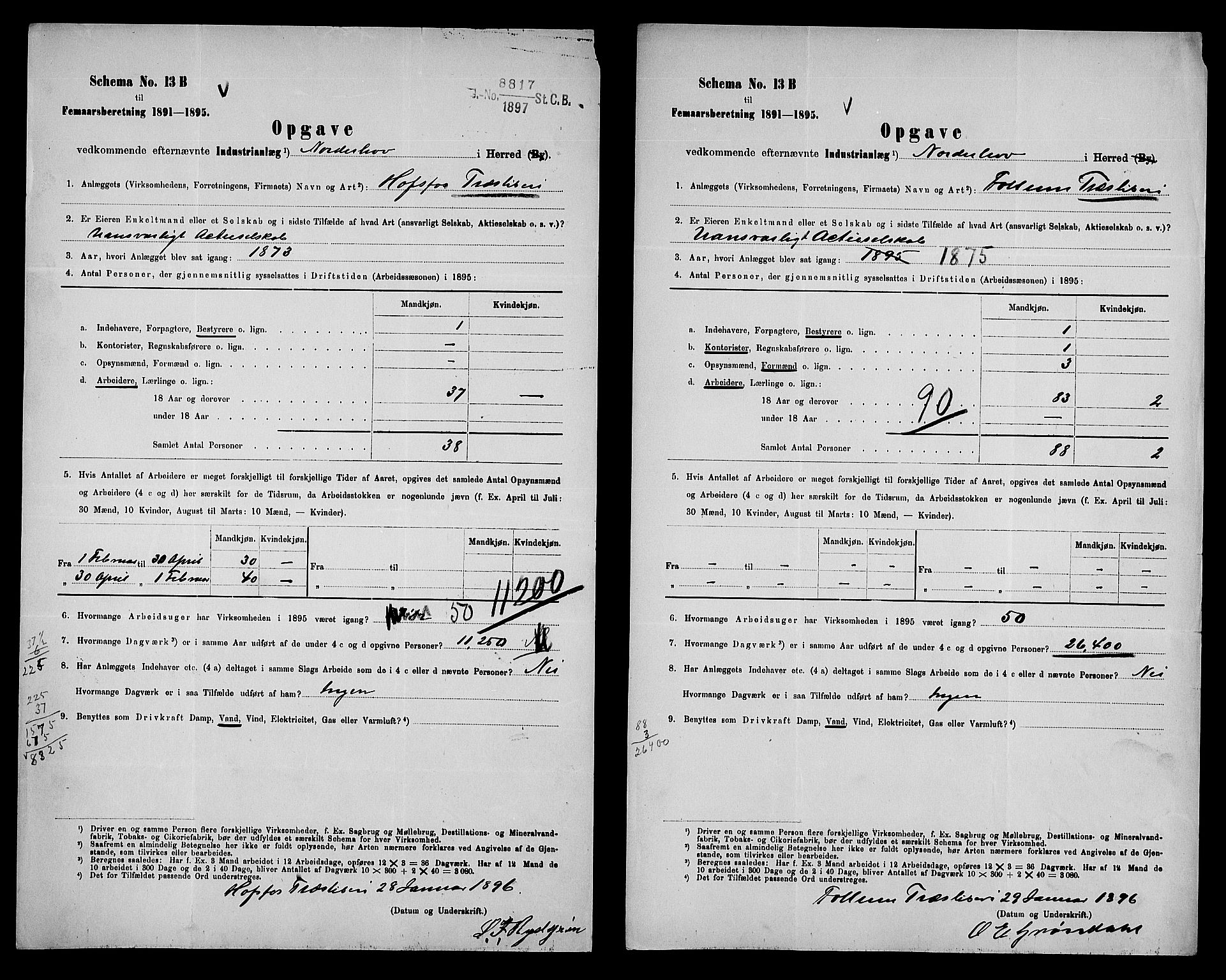 Statistisk sentralbyrå, Næringsøkonomiske emner, Generelt - Amtmennenes femårsberetninger, AV/RA-S-2233/F/Fa/L0085: --, 1895, p. 6