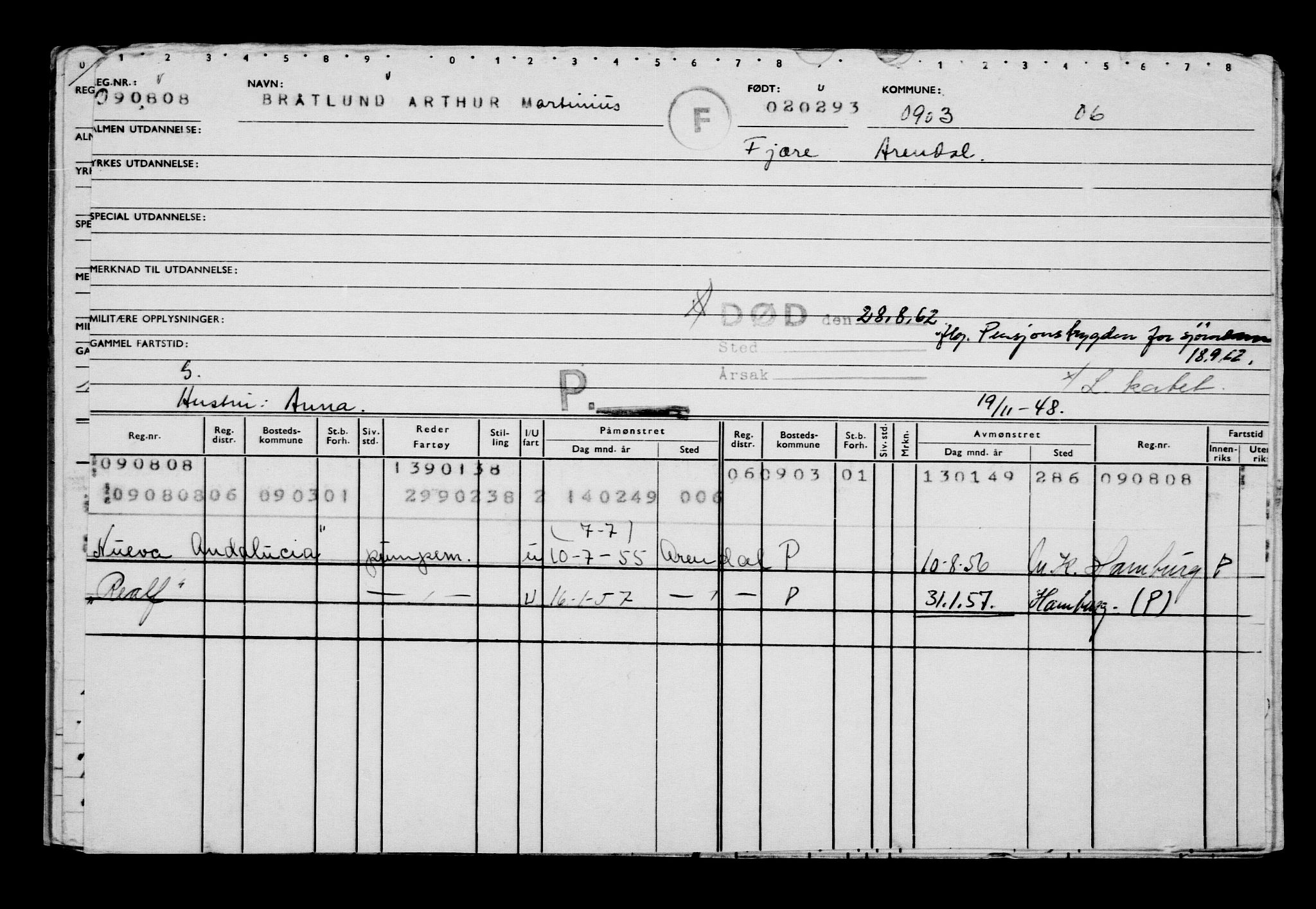 Direktoratet for sjømenn, AV/RA-S-3545/G/Gb/L0013: Hovedkort, 1893, p. 3