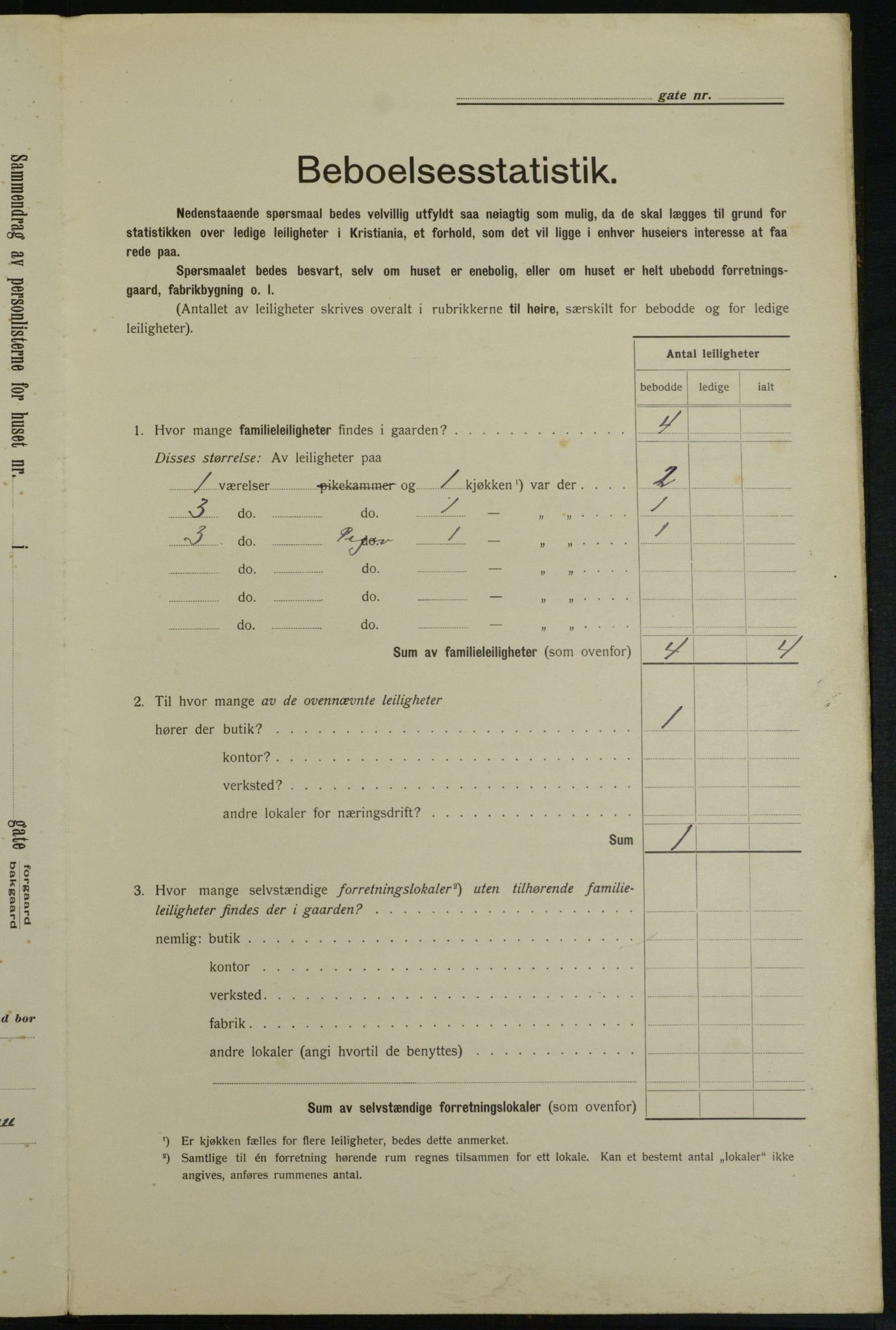 OBA, Municipal Census 1913 for Kristiania, 1913, p. 9061