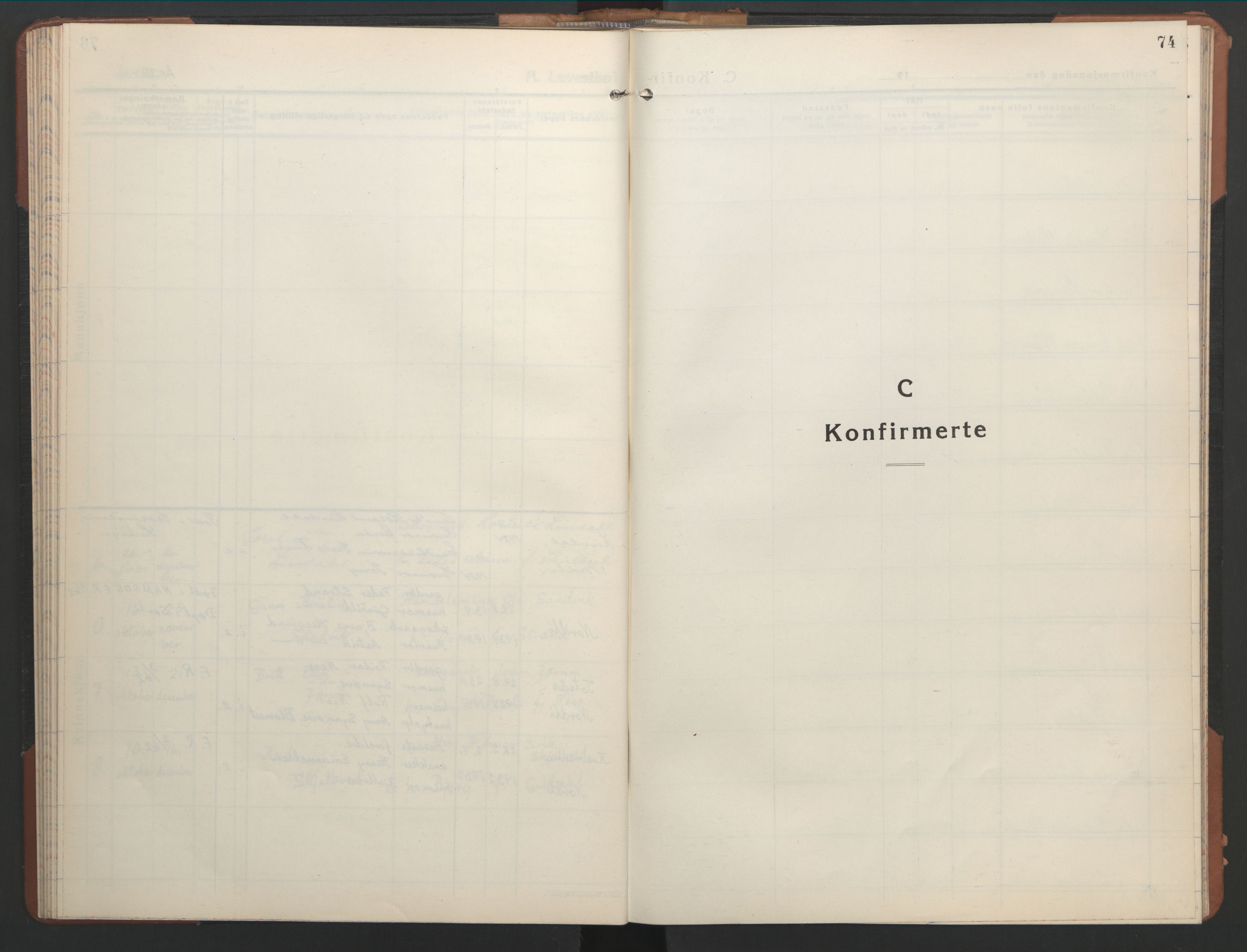 Ministerialprotokoller, klokkerbøker og fødselsregistre - Nord-Trøndelag, SAT/A-1458/755/L0500: Parish register (copy) no. 755C01, 1920-1962, p. 74