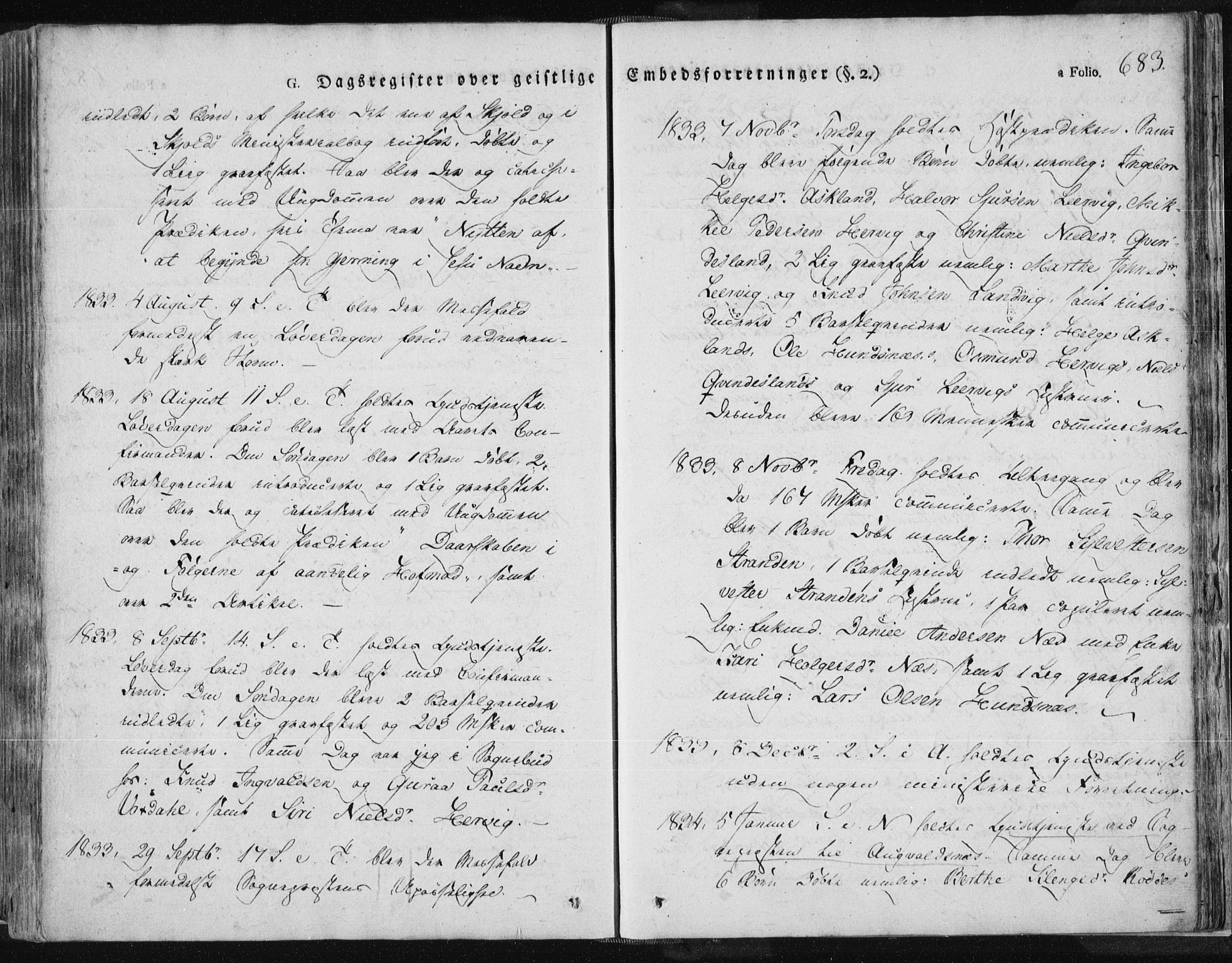 Tysvær sokneprestkontor, SAST/A -101864/H/Ha/Haa/L0001: Parish register (official) no. A 1.2, 1831-1856, p. 683