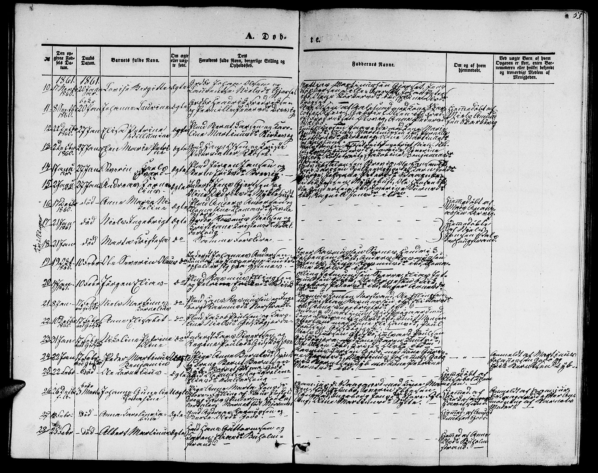 Ministerialprotokoller, klokkerbøker og fødselsregistre - Møre og Romsdal, AV/SAT-A-1454/528/L0427: Parish register (copy) no. 528C08, 1855-1864, p. 53