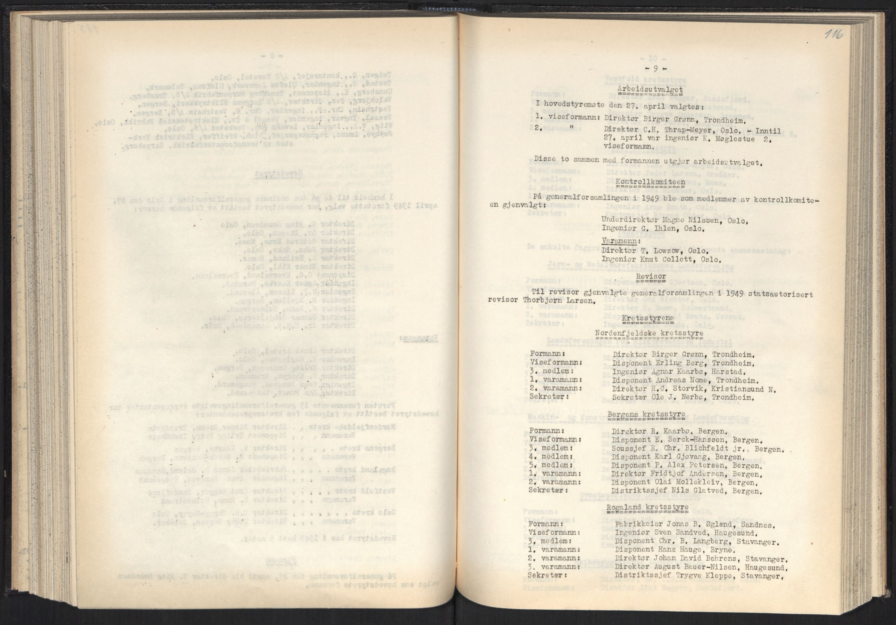 Teknologibedriftenes Landsforening TBL, AV/RA-PA-1700/A/Ad/L0007: Årsberetning med register, 1940-1951, p. 116