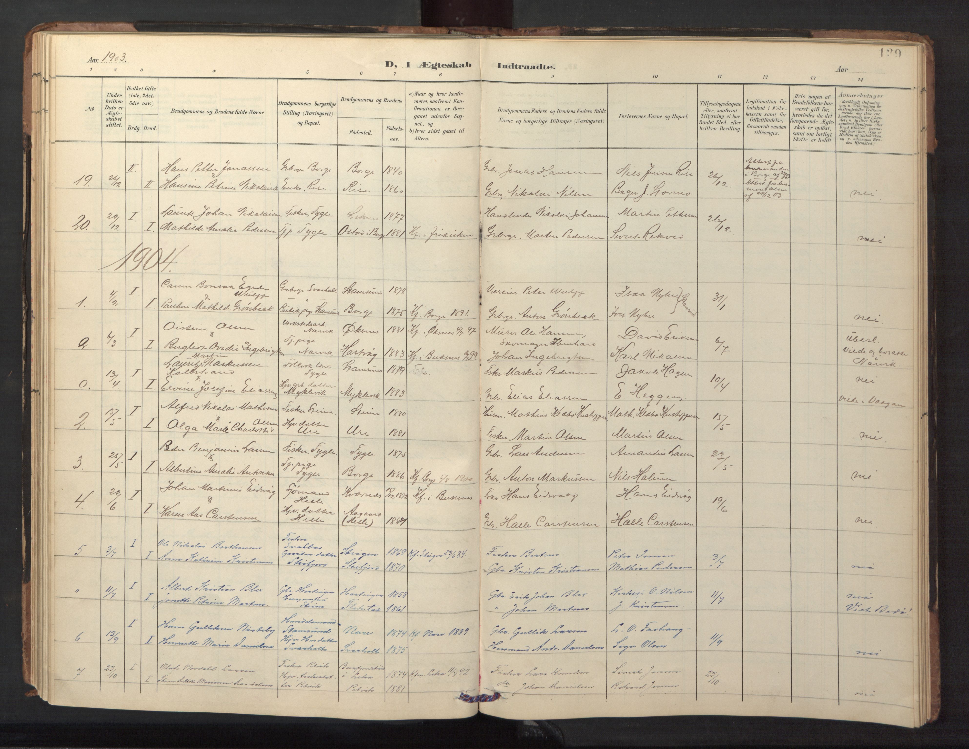 Ministerialprotokoller, klokkerbøker og fødselsregistre - Nordland, AV/SAT-A-1459/882/L1185: Parish register (copy) no. 882C03, 1898-1910, p. 139