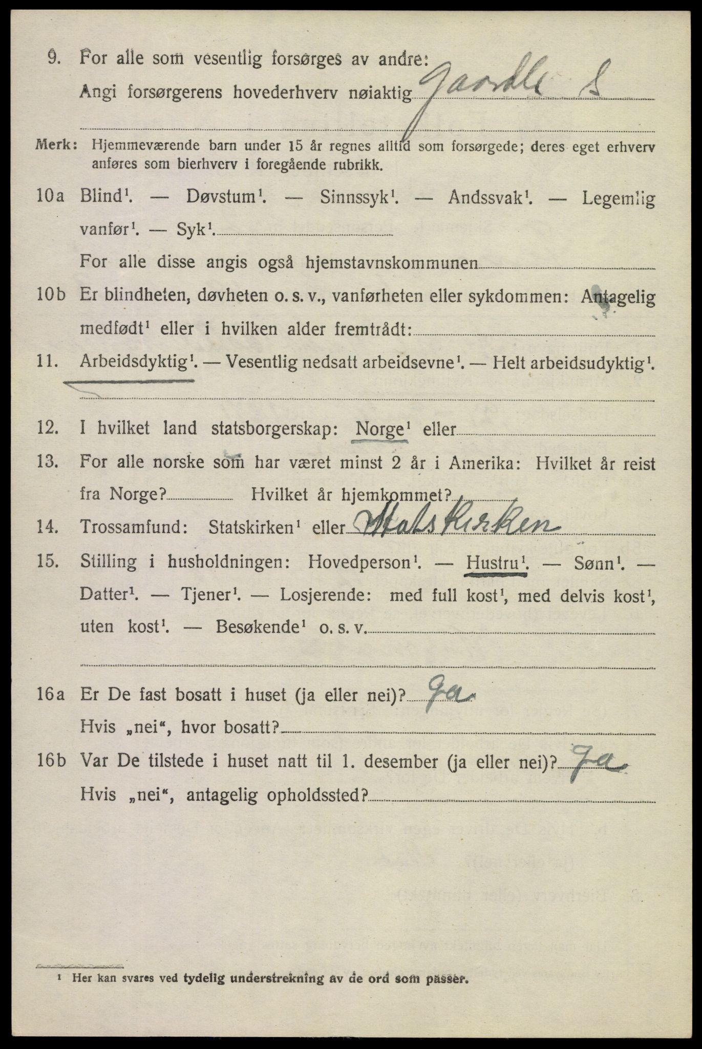 SAKO, 1920 census for Tinn, 1920, p. 2747