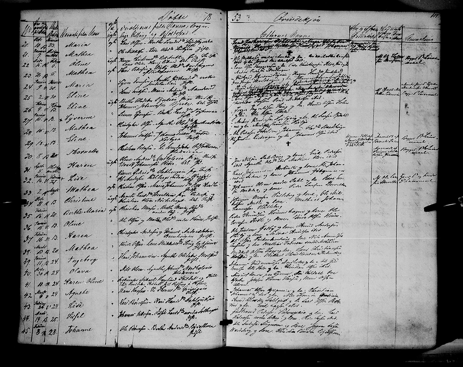 Ringsaker prestekontor, AV/SAH-PREST-014/K/Ka/L0009: Parish register (official) no. 9, 1850-1860, p. 107