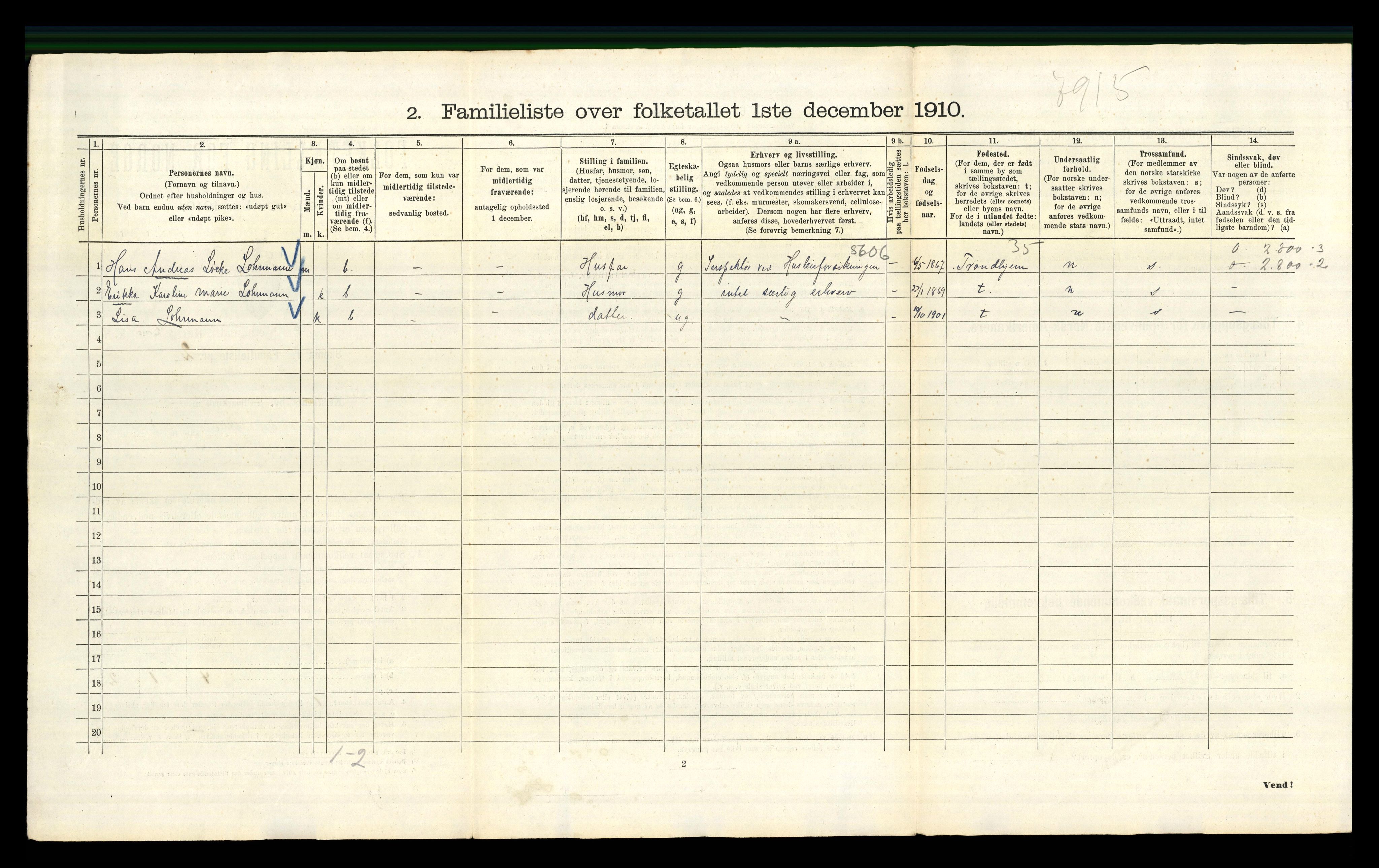 RA, 1910 census for Kristiania, 1910, p. 8844