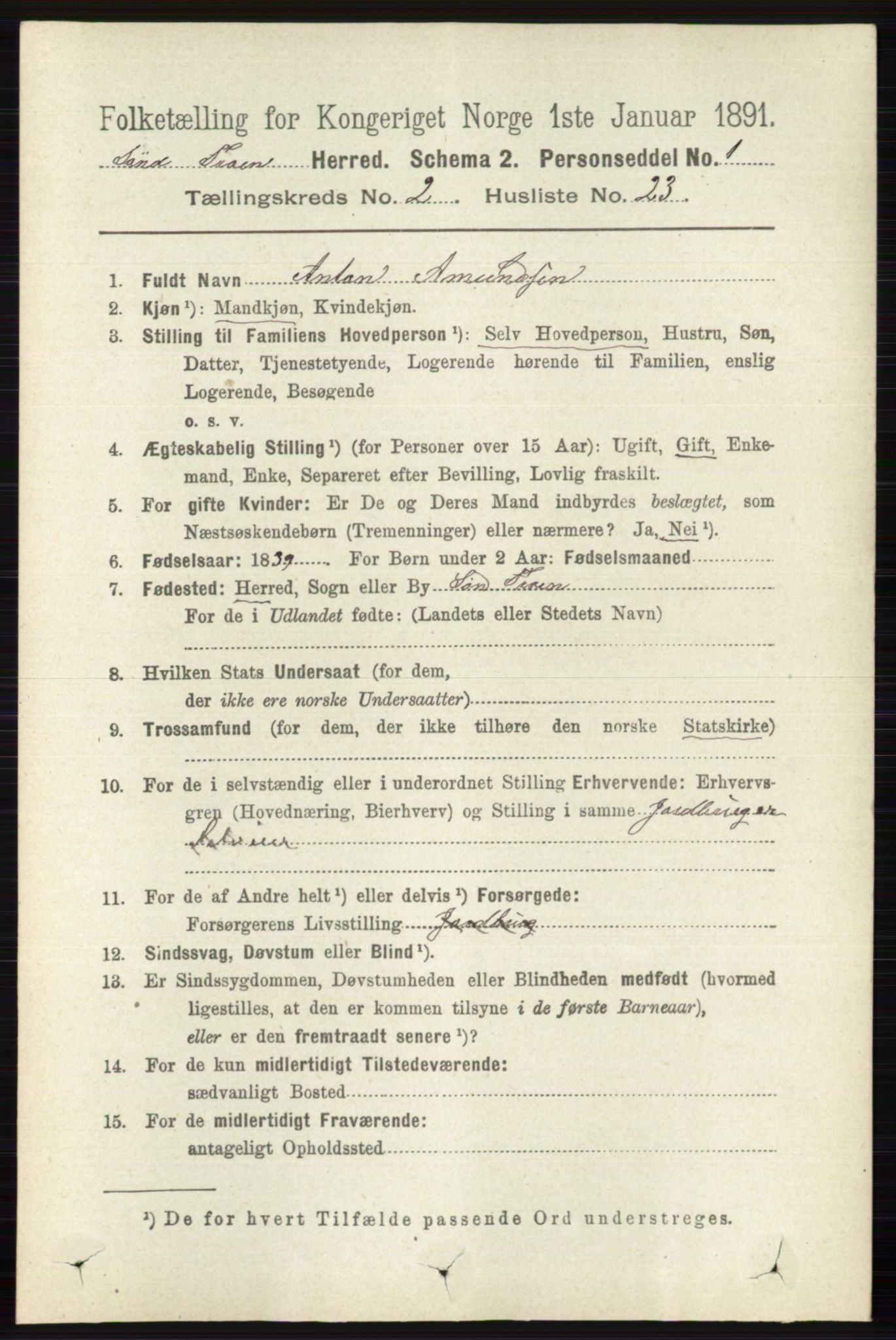 RA, 1891 census for 0519 Sør-Fron, 1891, p. 682