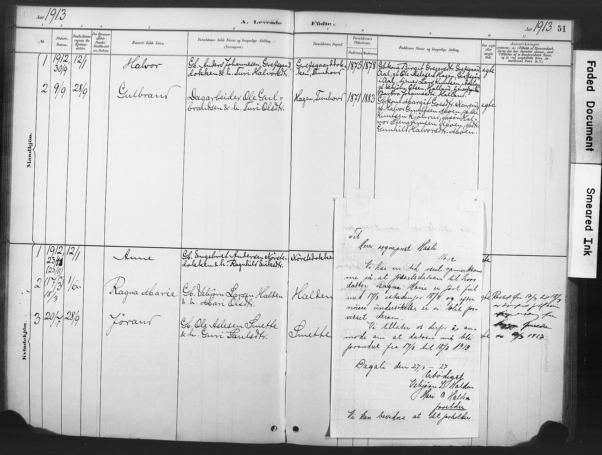 Nore kirkebøker, AV/SAKO-A-238/F/Fd/L0001: Parish register (official) no. IV 1, 1878-1918, p. 51