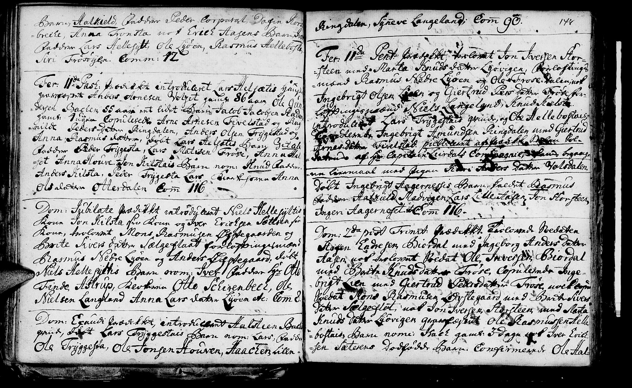 Ministerialprotokoller, klokkerbøker og fødselsregistre - Møre og Romsdal, AV/SAT-A-1454/519/L0241: Parish register (official) no. 519A01 /2, 1736-1760, p. 148