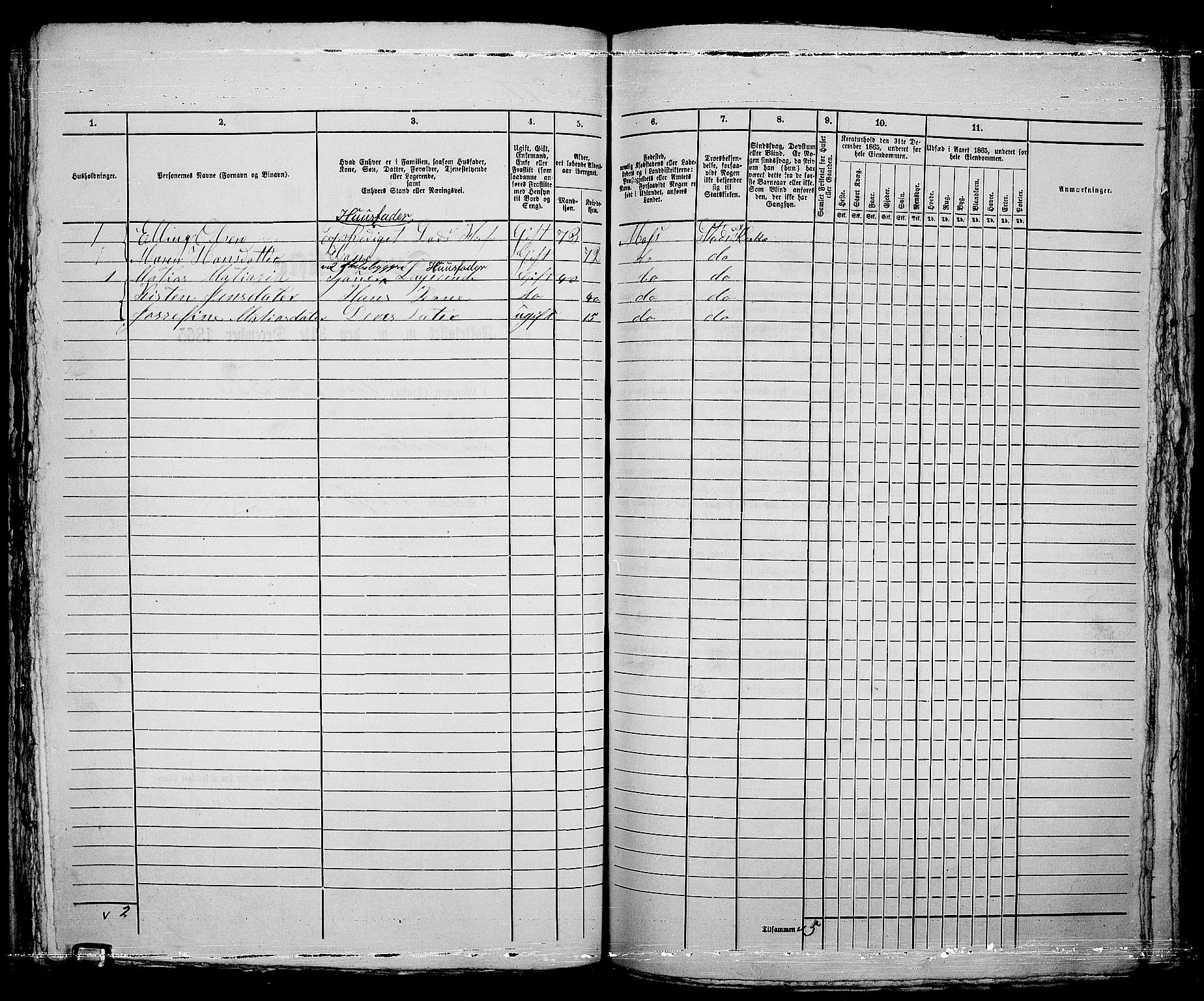 RA, 1865 census for Moss/Moss, 1865, p. 573