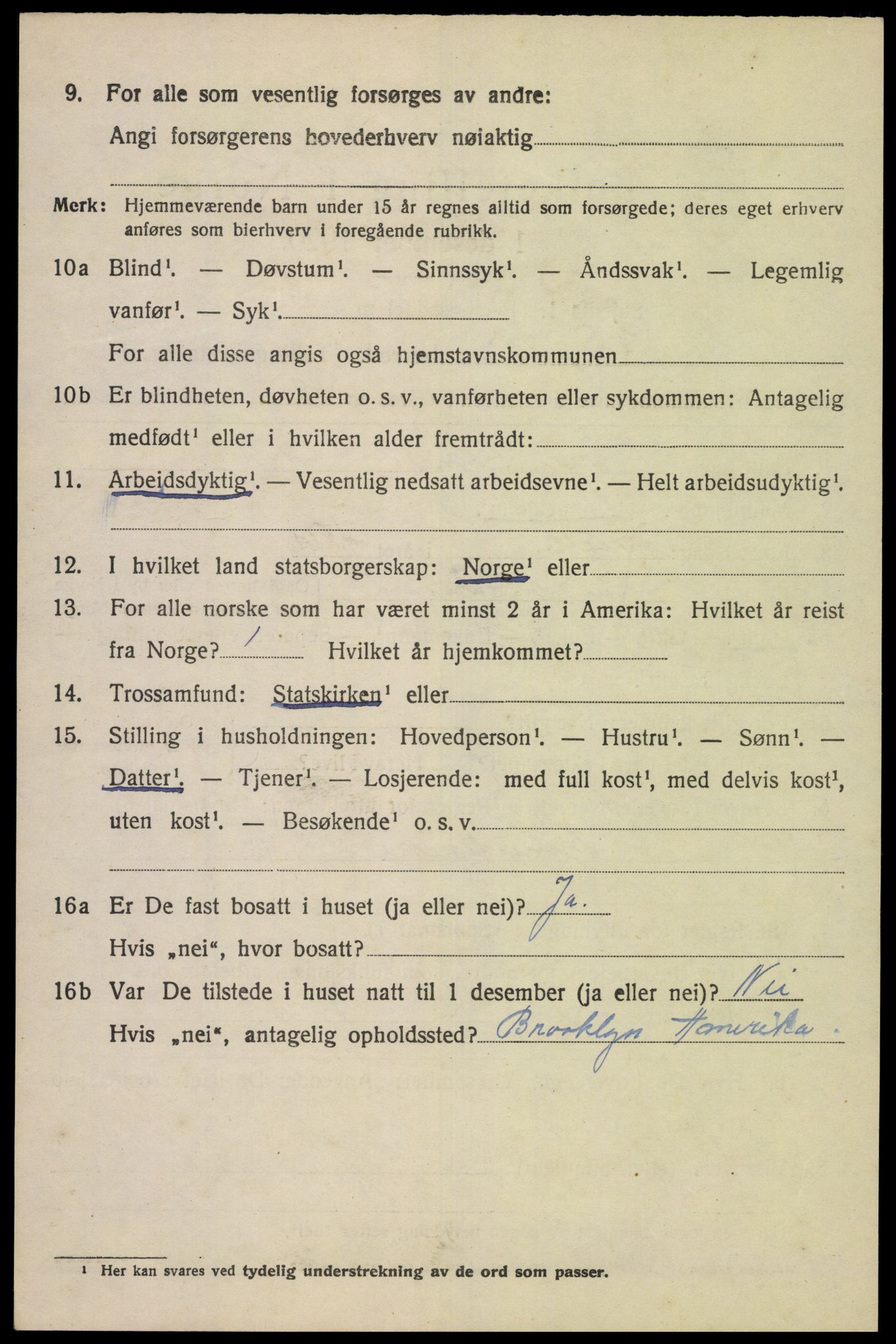SAK, 1920 census for Spind, 1920, p. 1650