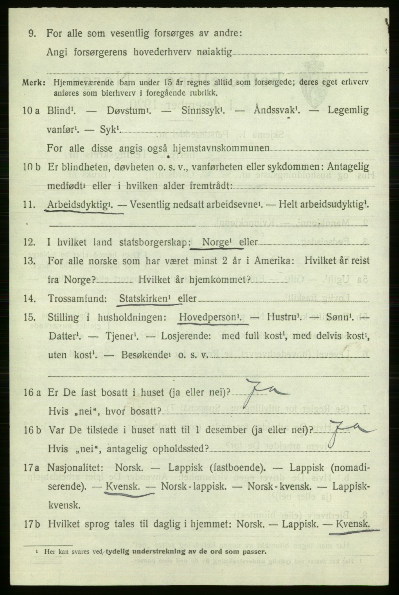 SATØ, 1920 census for Nord-Varanger, 1920, p. 3626