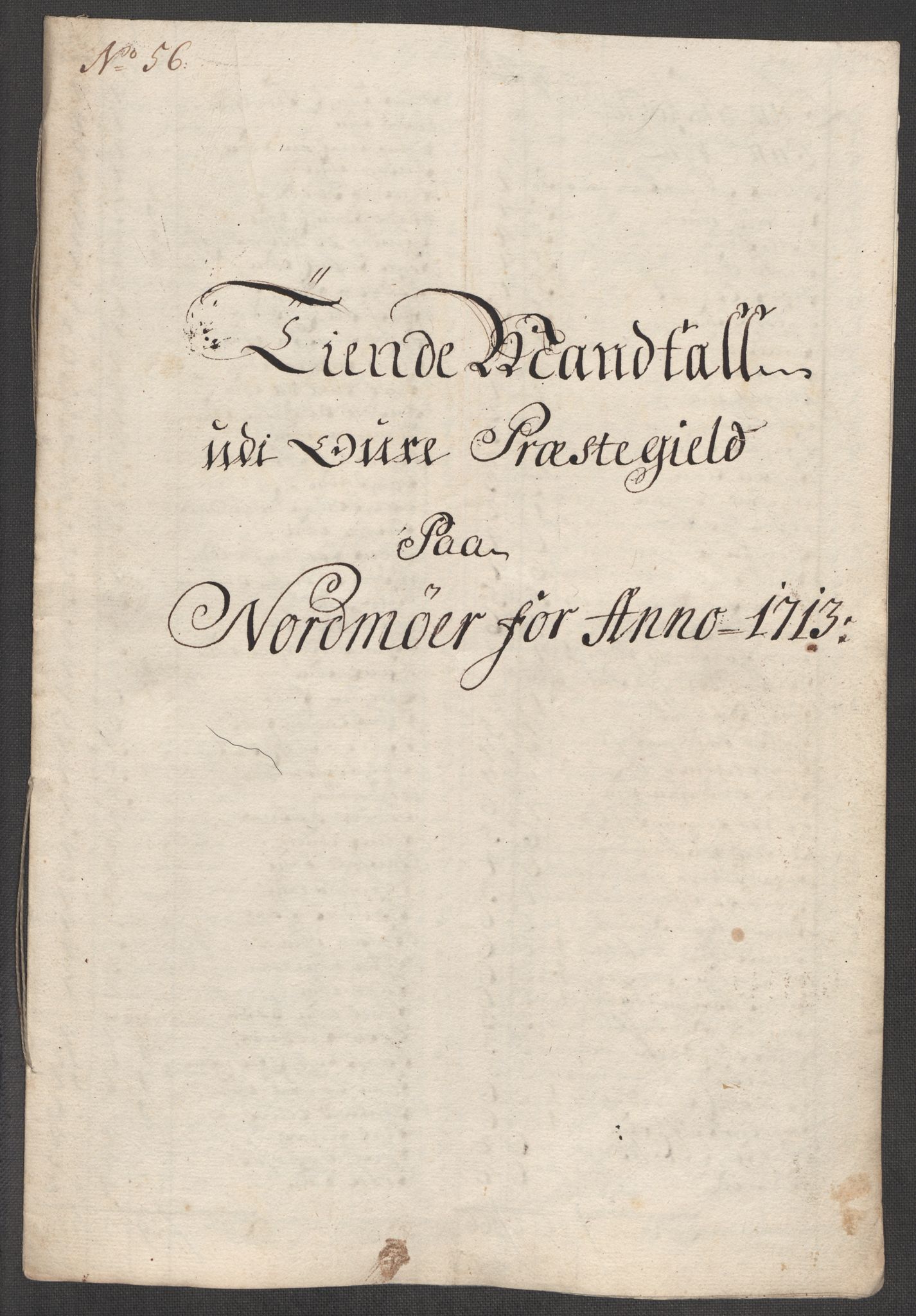 Rentekammeret inntil 1814, Reviderte regnskaper, Fogderegnskap, AV/RA-EA-4092/R56/L3747: Fogderegnskap Nordmøre, 1713, p. 275