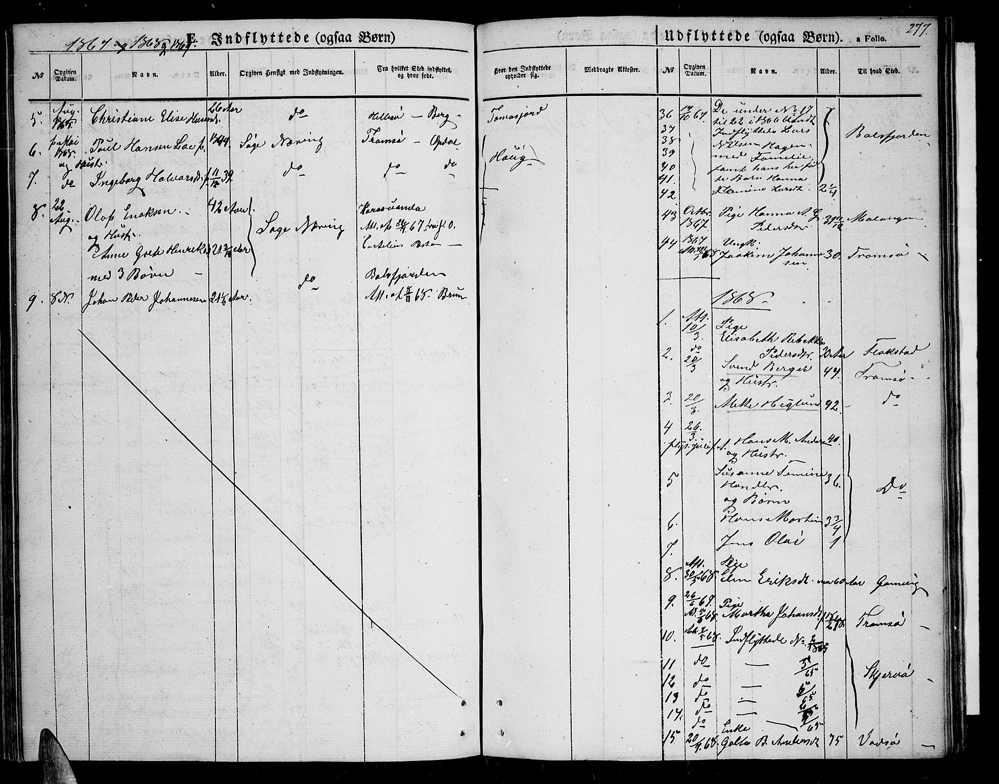 Tromsøysund sokneprestkontor, AV/SATØ-S-1304/G/Gb/L0001klokker: Parish register (copy) no. 1, 1857-1869, p. 277