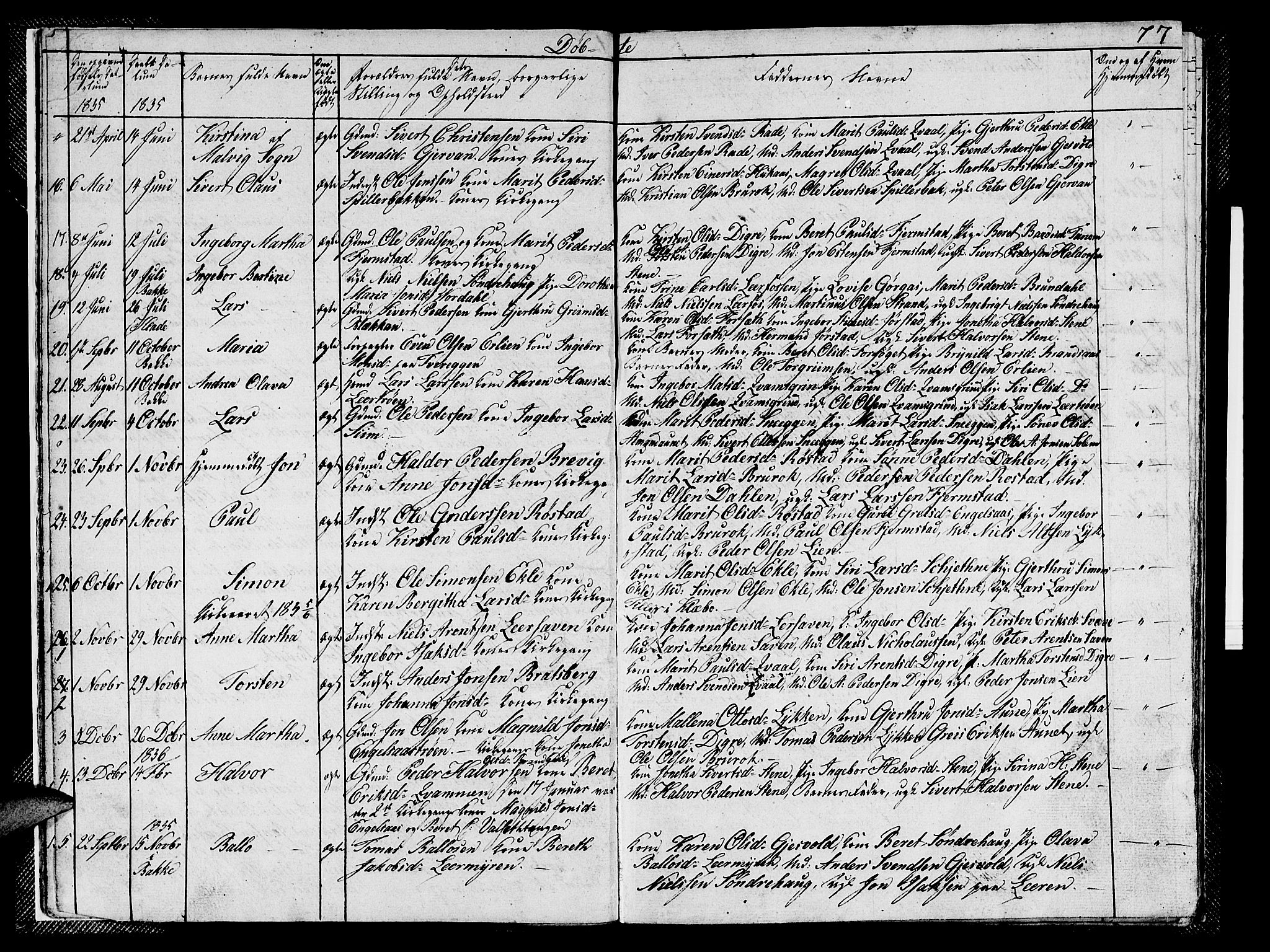 Ministerialprotokoller, klokkerbøker og fødselsregistre - Sør-Trøndelag, SAT/A-1456/608/L0338: Parish register (copy) no. 608C04, 1831-1843, p. 7