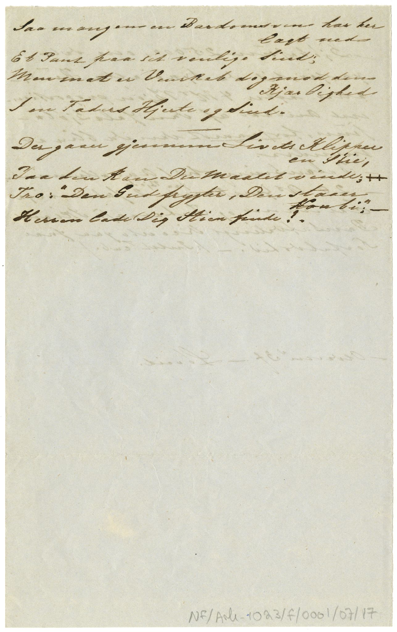 Diderik Maria Aalls brevsamling, NF/Ark-1023/F/L0001: D.M. Aalls brevsamling. A - B, 1738-1889, p. 64