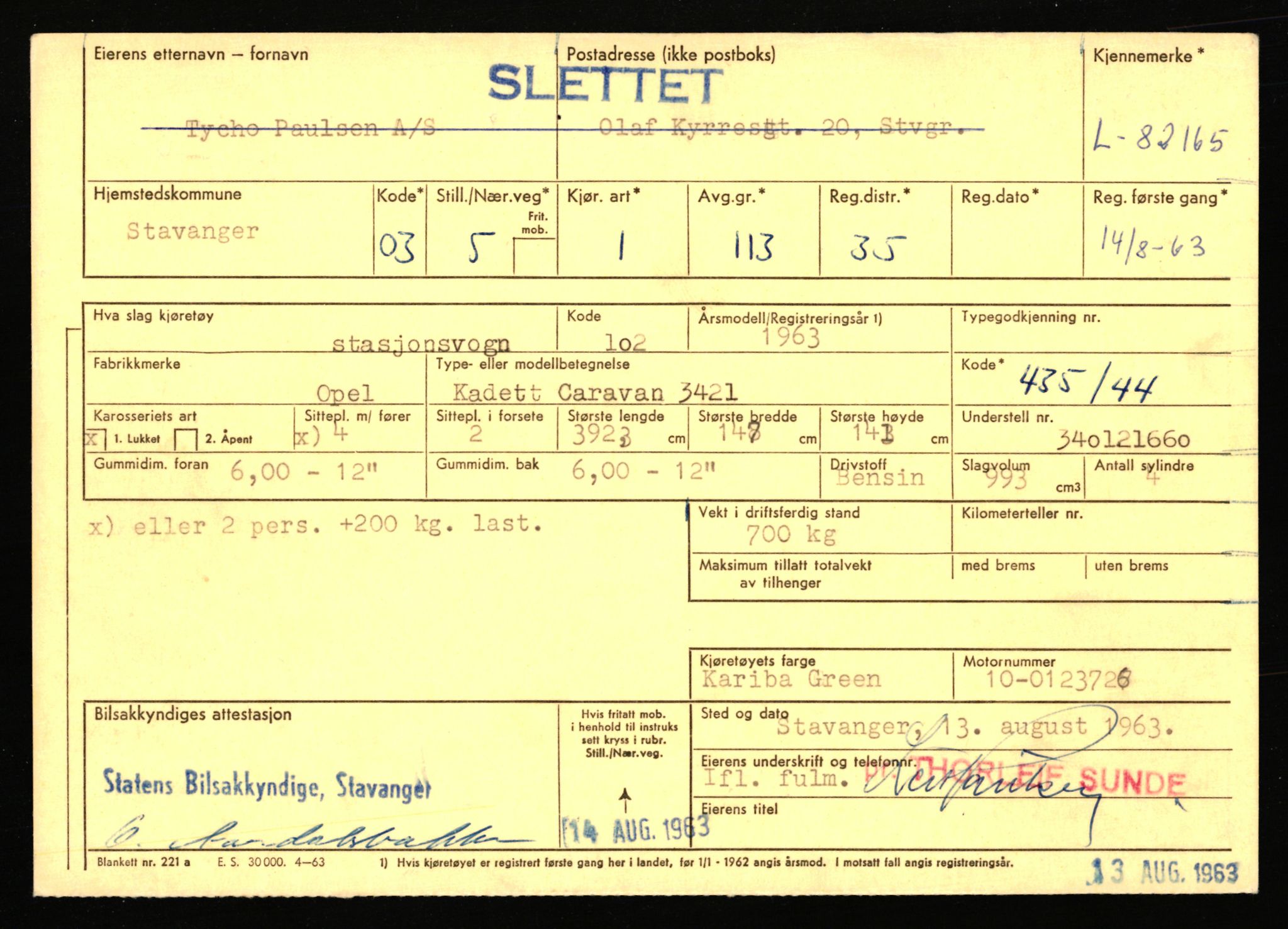 Stavanger trafikkstasjon, AV/SAST-A-101942/0/F/L0071: L-80500 - L-82199, 1930-1971, p. 2695