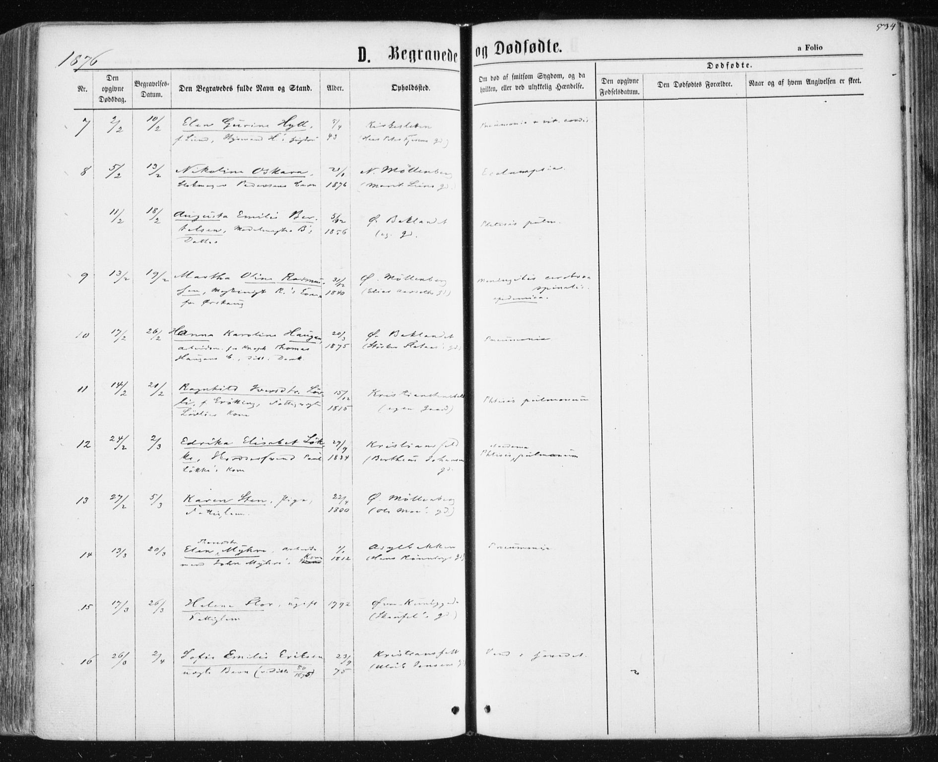 Ministerialprotokoller, klokkerbøker og fødselsregistre - Sør-Trøndelag, SAT/A-1456/604/L0186: Parish register (official) no. 604A07, 1866-1877, p. 534