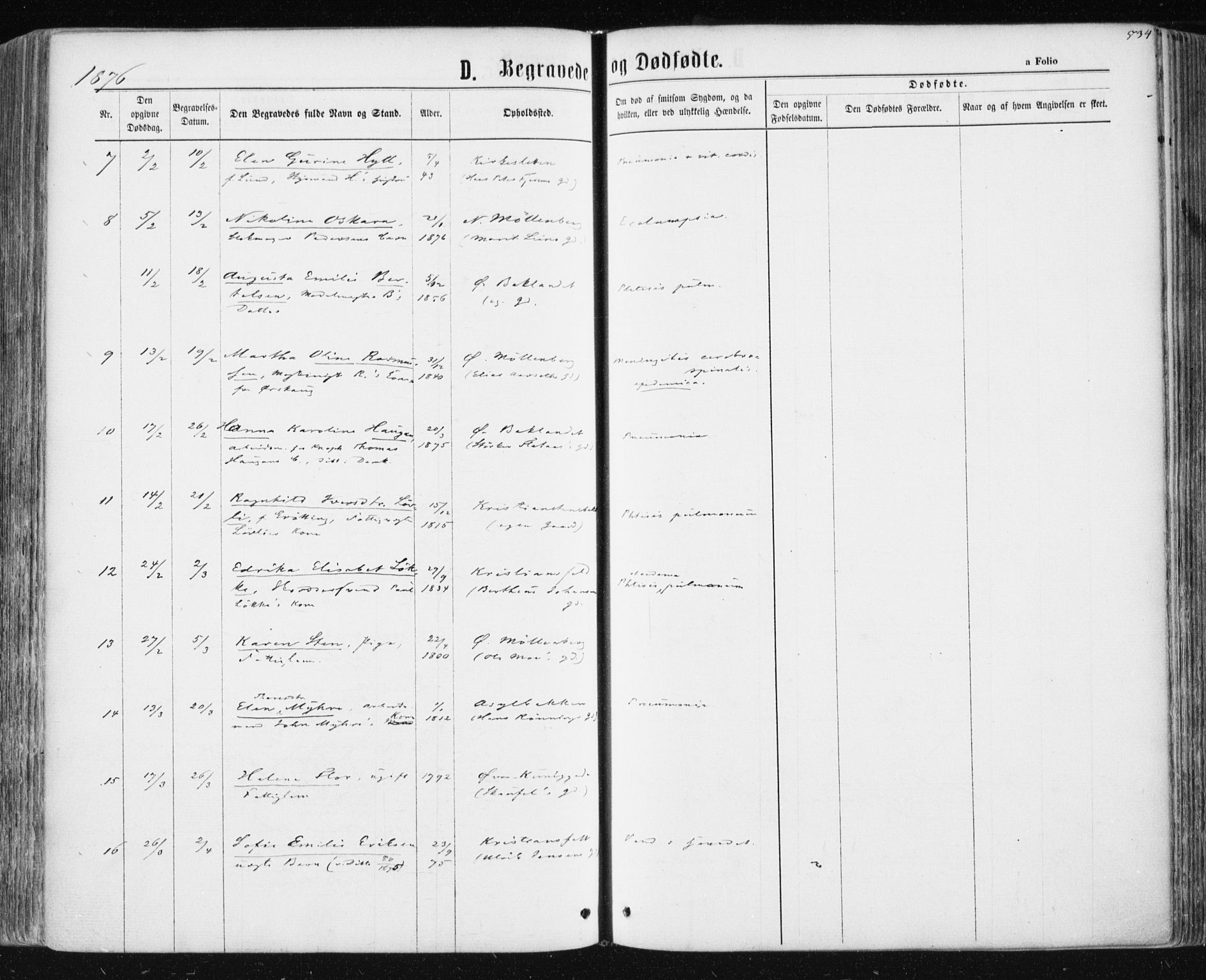 Ministerialprotokoller, klokkerbøker og fødselsregistre - Sør-Trøndelag, AV/SAT-A-1456/604/L0186: Parish register (official) no. 604A07, 1866-1877, p. 534