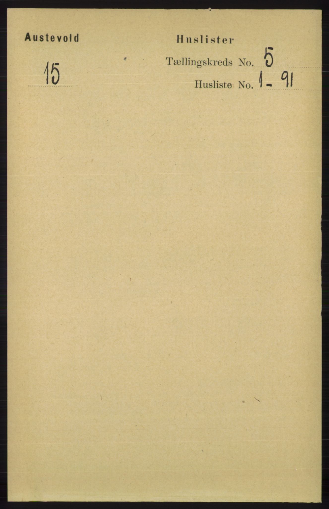 RA, 1891 census for 1244 Austevoll, 1891, p. 1910