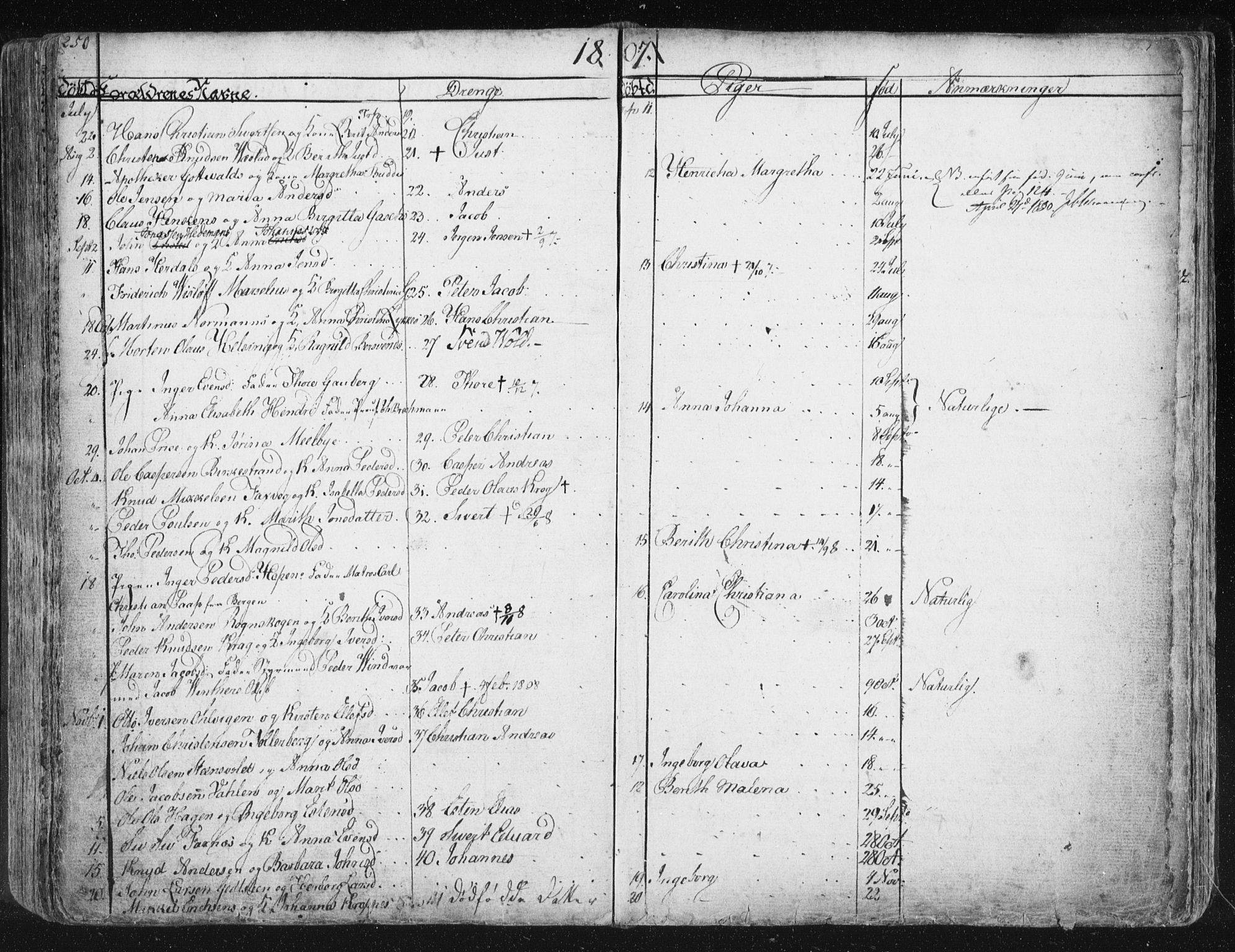 Ministerialprotokoller, klokkerbøker og fødselsregistre - Møre og Romsdal, AV/SAT-A-1454/572/L0841: Parish register (official) no. 572A04, 1784-1819, p. 250