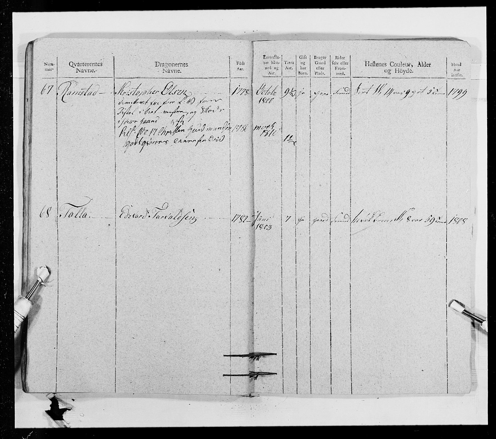 Generalitets- og kommissariatskollegiet, Det kongelige norske kommissariatskollegium, AV/RA-EA-5420/E/Eh/L0012: Smålenske dragonregiment, 1810, p. 634