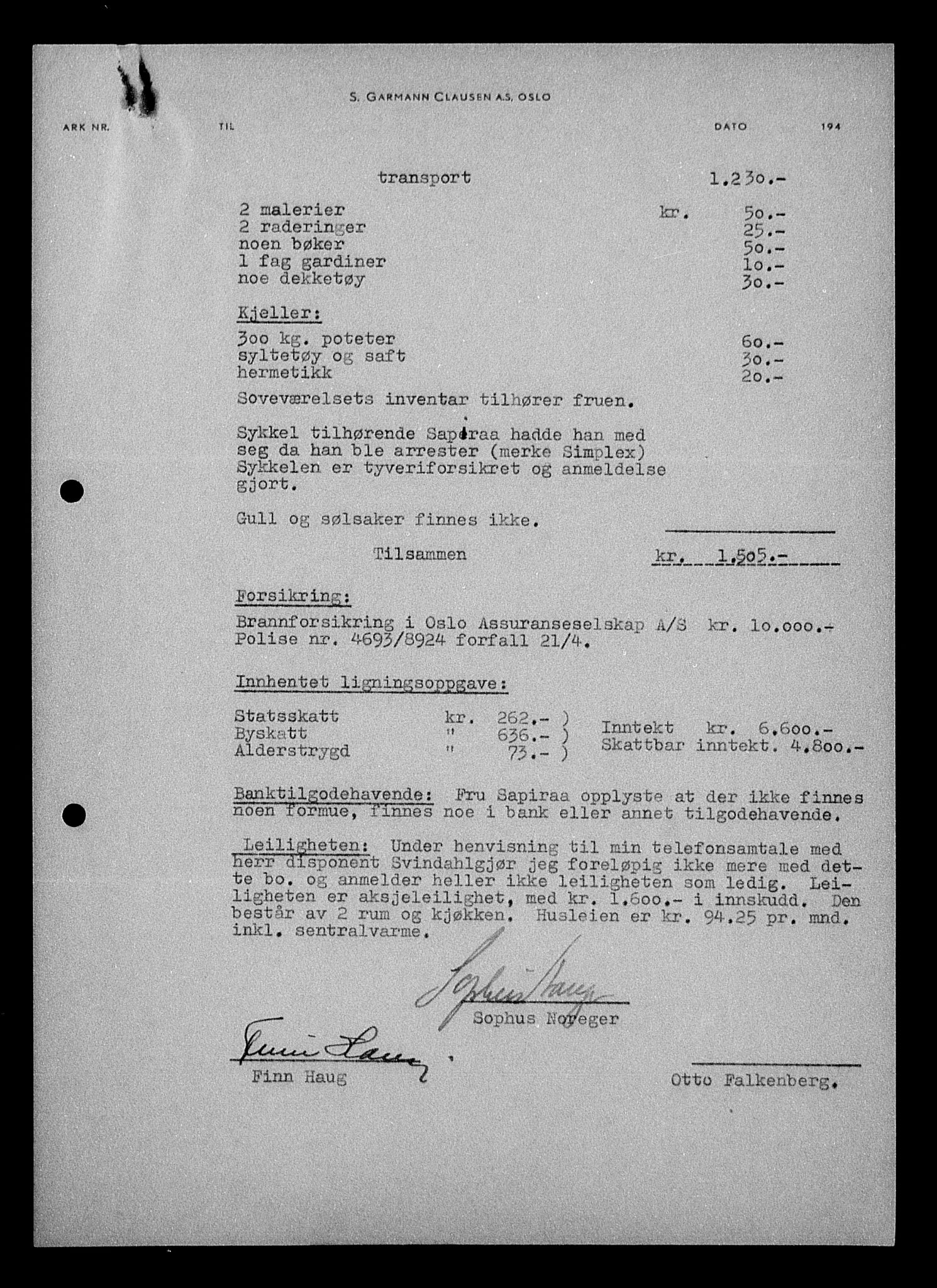 Justisdepartementet, Tilbakeføringskontoret for inndratte formuer, RA/S-1564/H/Hc/Hcc/L0977: --, 1945-1947, p. 219