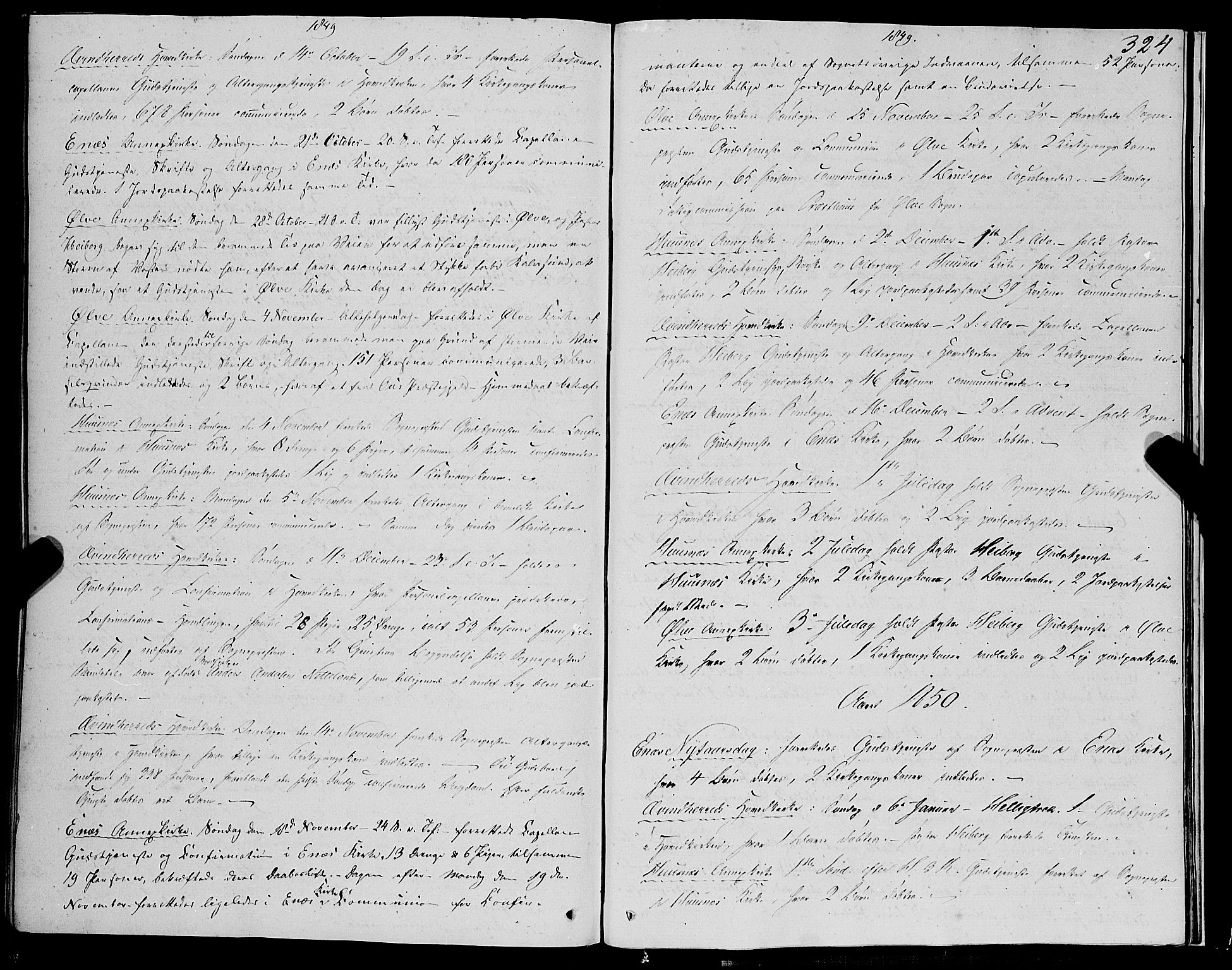 Kvinnherad sokneprestembete, SAB/A-76401/H/Haa: Parish register (official) no. A 7, 1843-1853, p. 324
