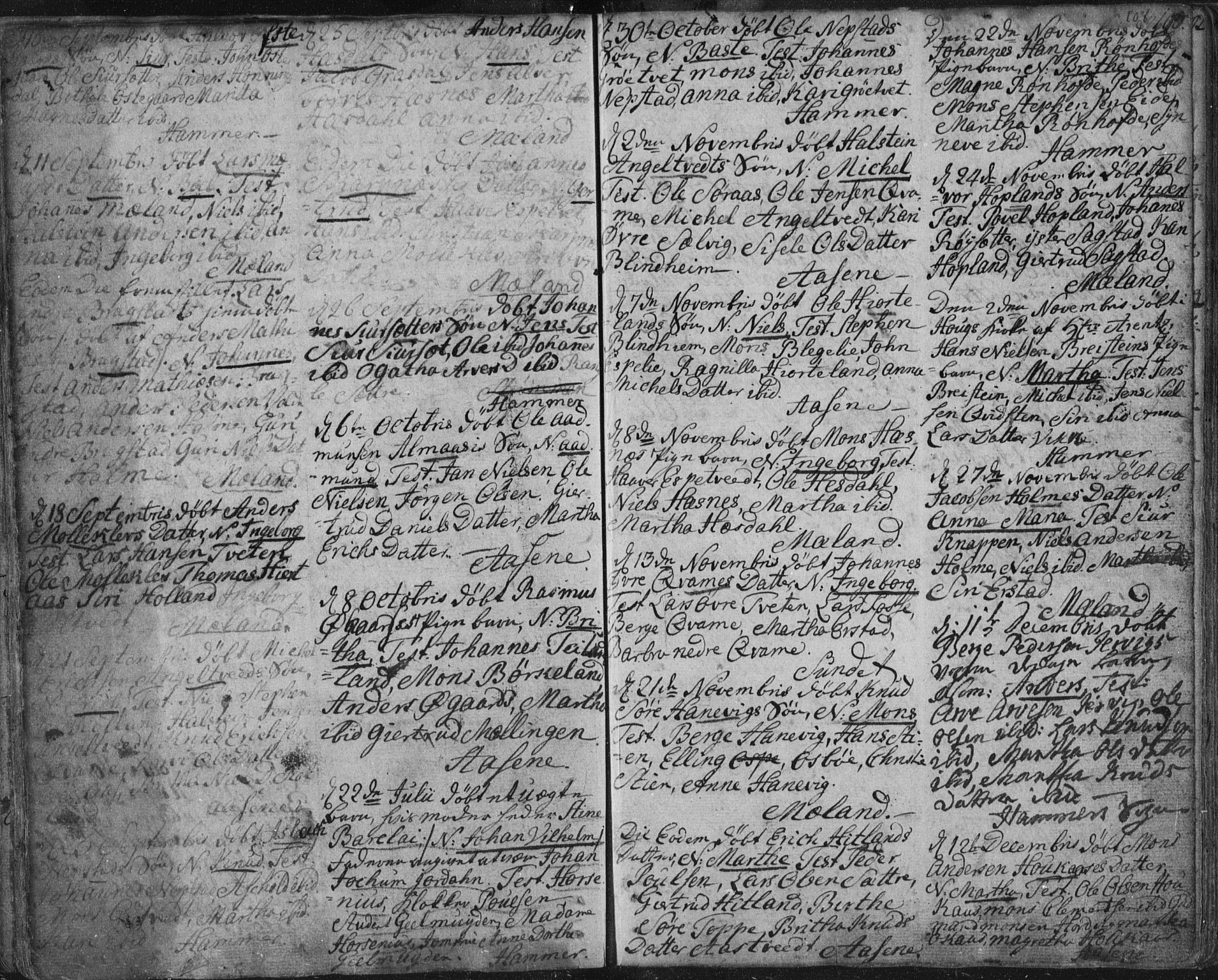 Hamre sokneprestembete, AV/SAB-A-75501/H/Ha/Haa/Haaa/L0008: Parish register (official) no. A 8, 1778-1804, p. 108