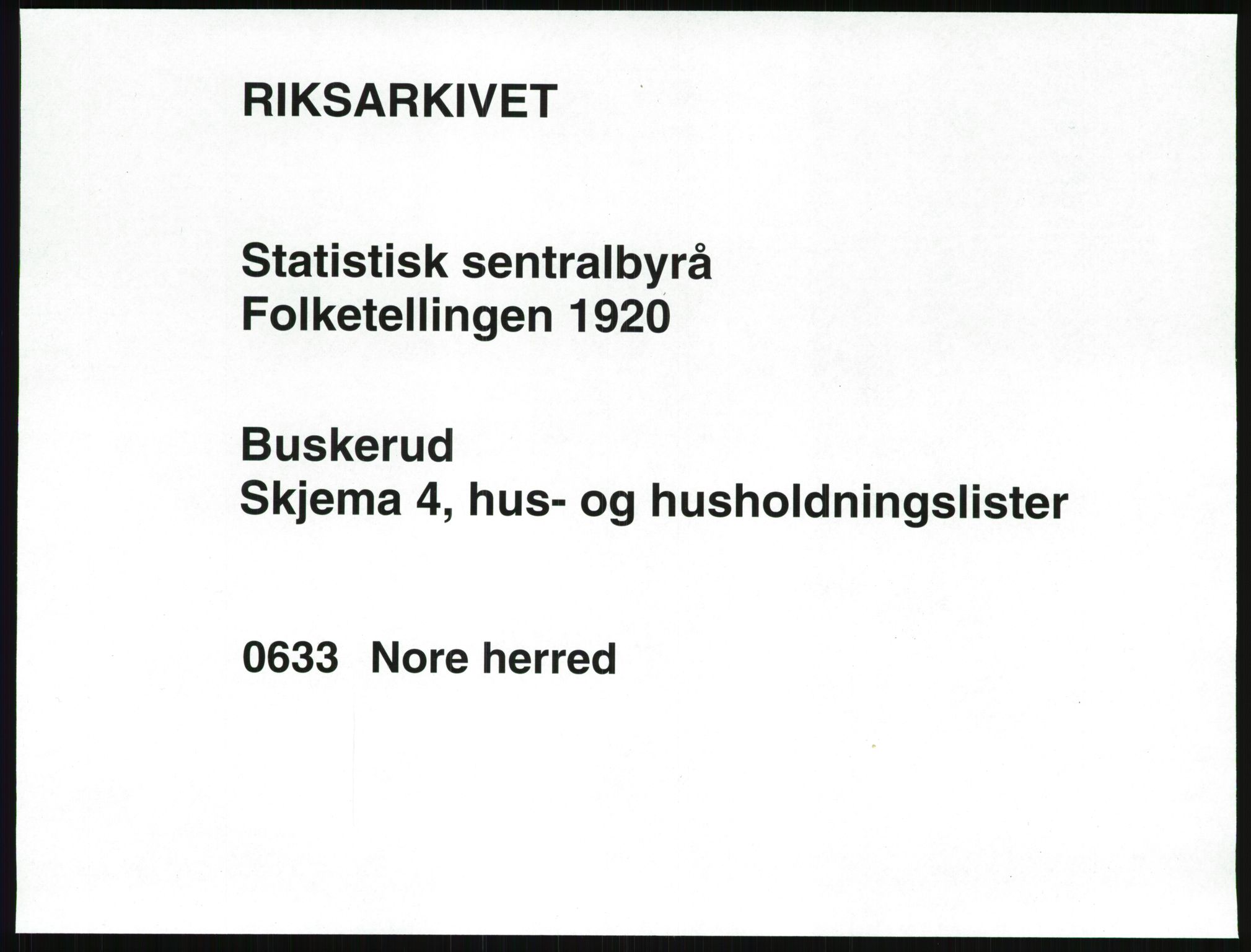 SAKO, 1920 census for Nore, 1920, p. 32