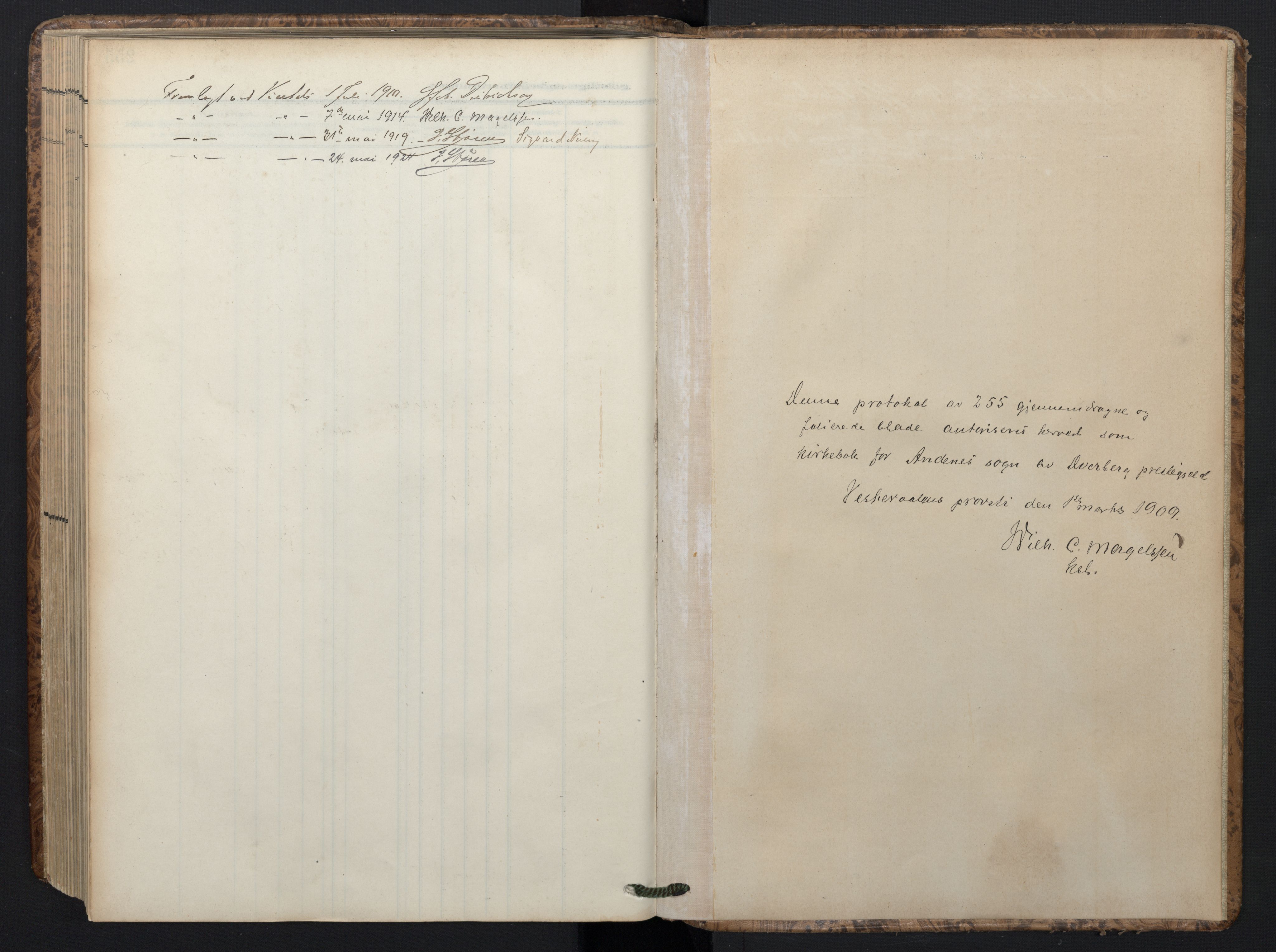 Ministerialprotokoller, klokkerbøker og fødselsregistre - Nordland, AV/SAT-A-1459/899/L1438: Parish register (official) no. 899A06, 1909-1922