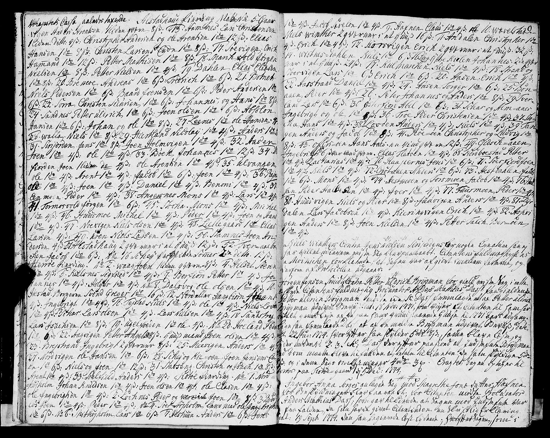 Helgeland sorenskriveri, AV/SAT-A-0004/1/1A/L0025: Tingbok 20A, 1774-1776, p. 8b-9a