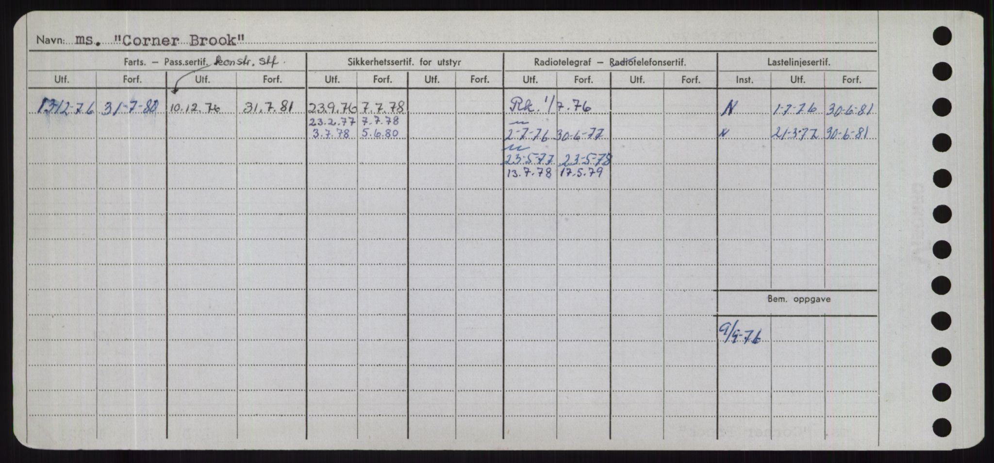 Sjøfartsdirektoratet med forløpere, Skipsmålingen, RA/S-1627/H/Hd/L0008: Fartøy, C-D, p. 228