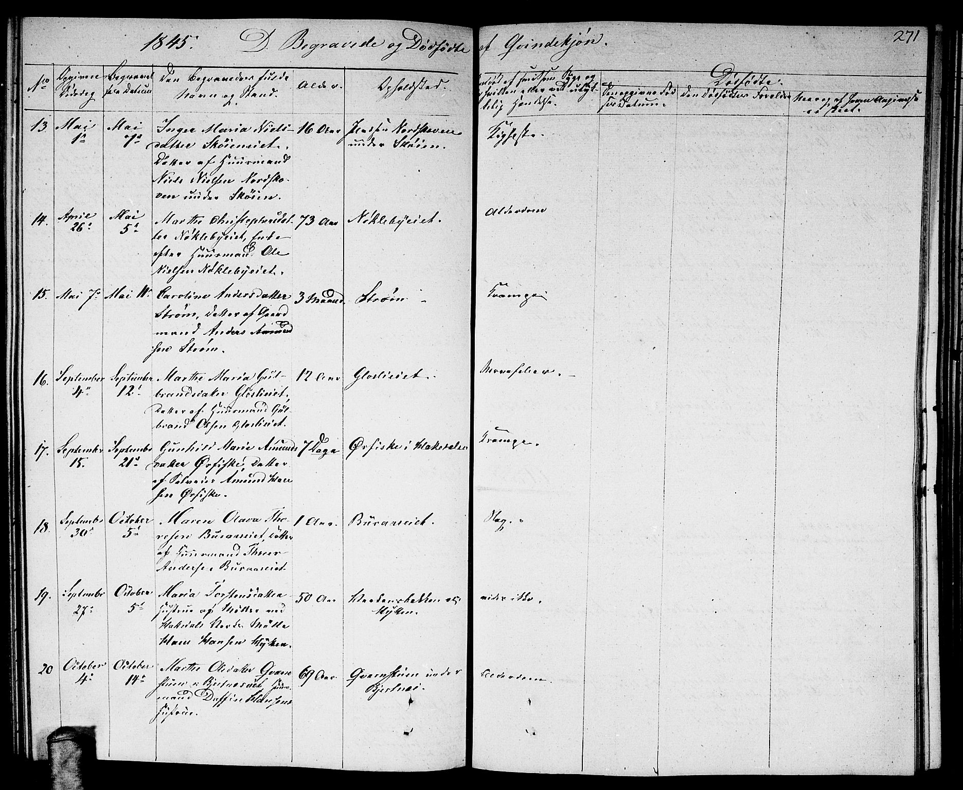 Nittedal prestekontor Kirkebøker, AV/SAO-A-10365a/F/Fa/L0004: Parish register (official) no. I 4, 1836-1849, p. 271