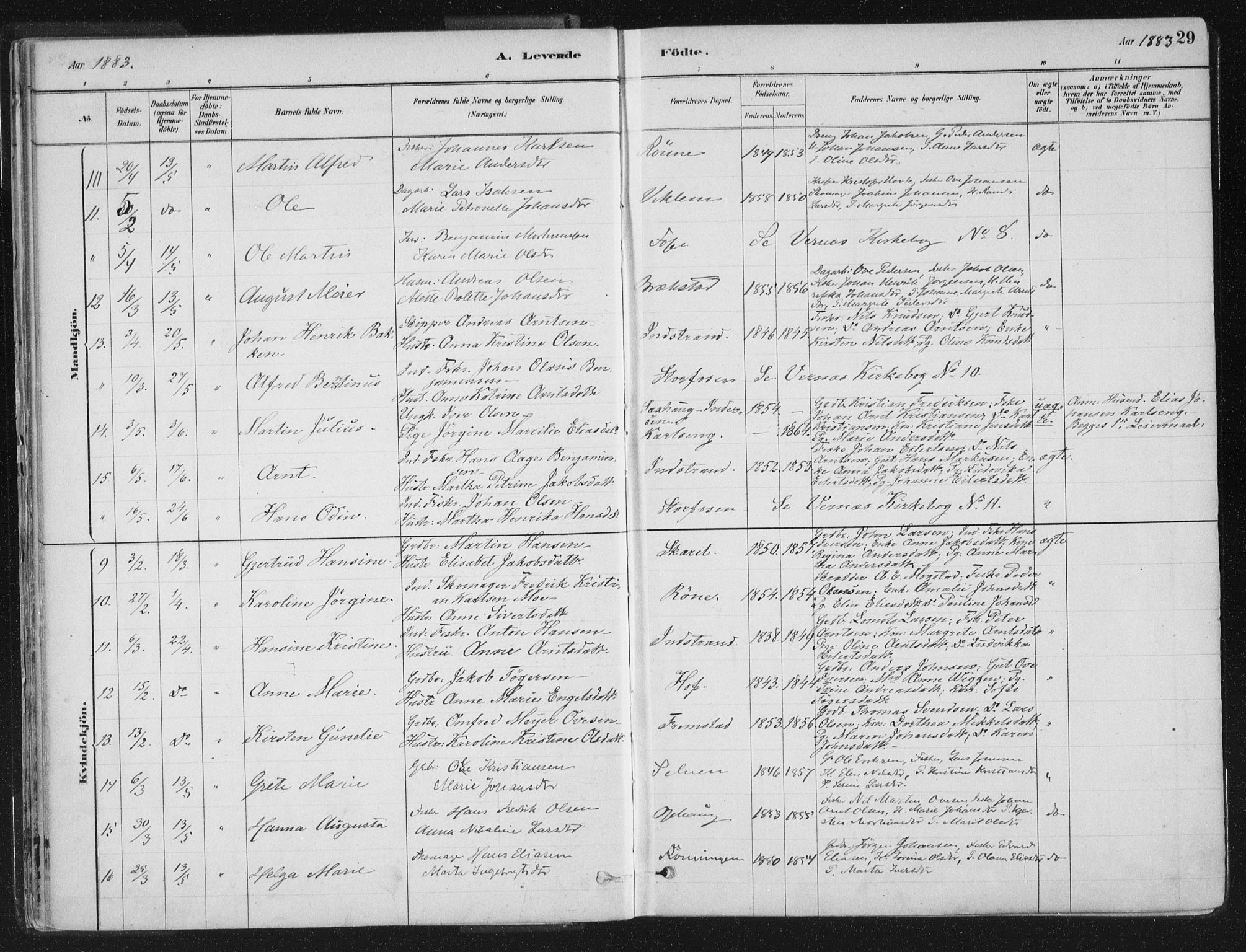Ministerialprotokoller, klokkerbøker og fødselsregistre - Sør-Trøndelag, SAT/A-1456/659/L0739: Parish register (official) no. 659A09, 1879-1893, p. 29