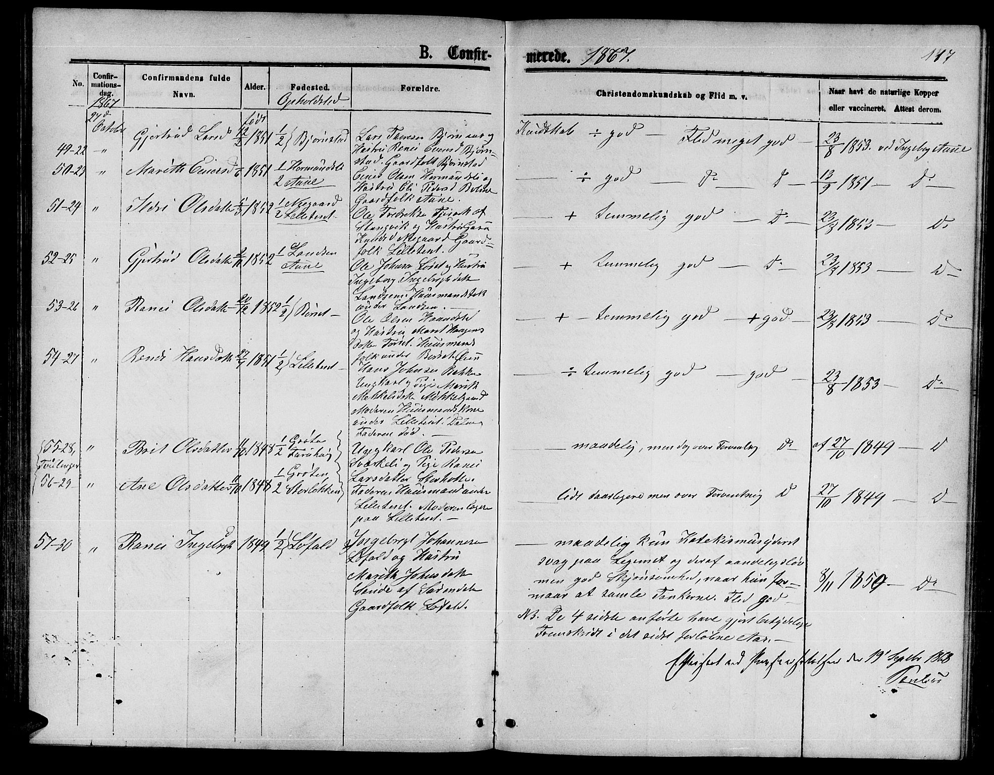 Ministerialprotokoller, klokkerbøker og fødselsregistre - Møre og Romsdal, AV/SAT-A-1454/598/L1076: Parish register (copy) no. 598C01, 1867-1878, p. 117