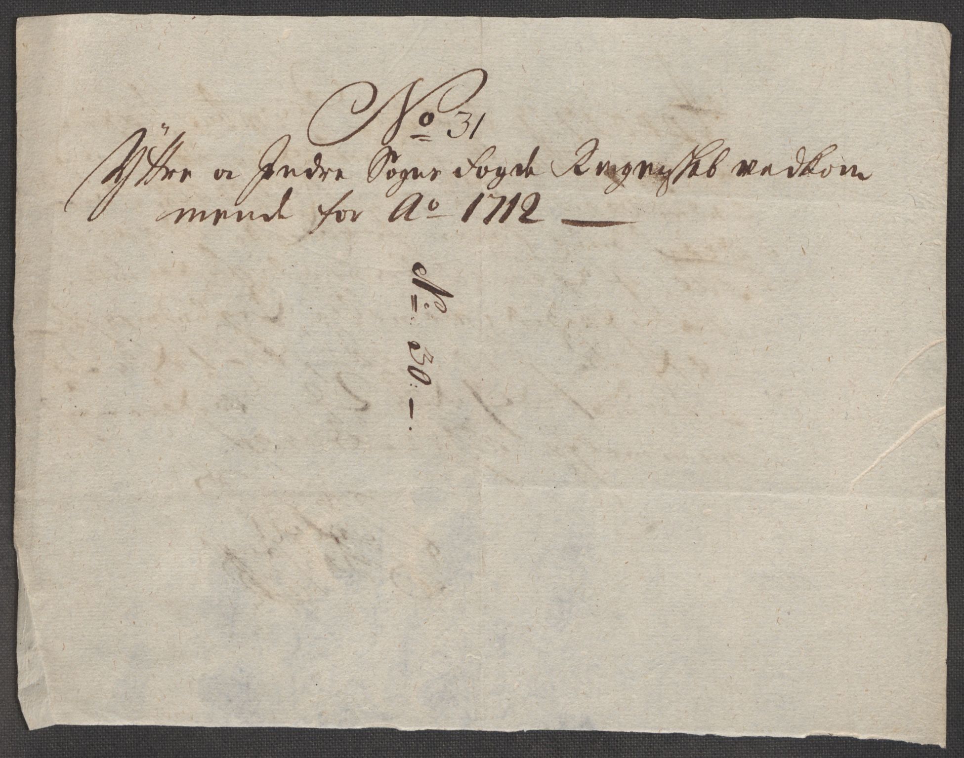 Rentekammeret inntil 1814, Reviderte regnskaper, Fogderegnskap, RA/EA-4092/R52/L3318: Fogderegnskap Sogn, 1712, p. 285